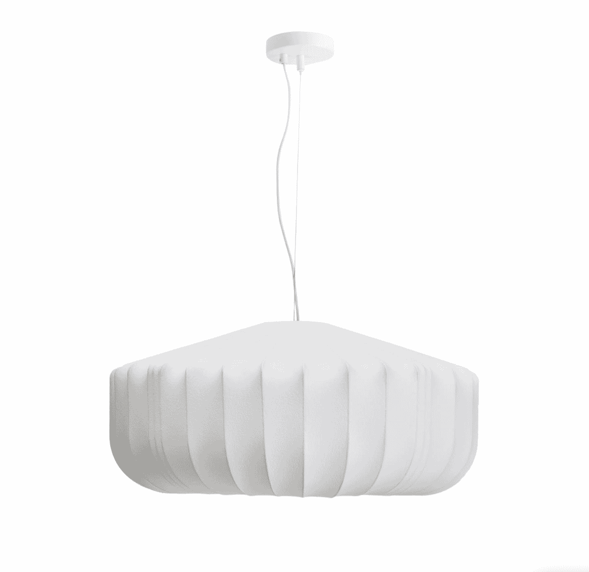 Kave Home Hanglamp Somar 76 cm – Strakke witte verlichting voor elk interieur