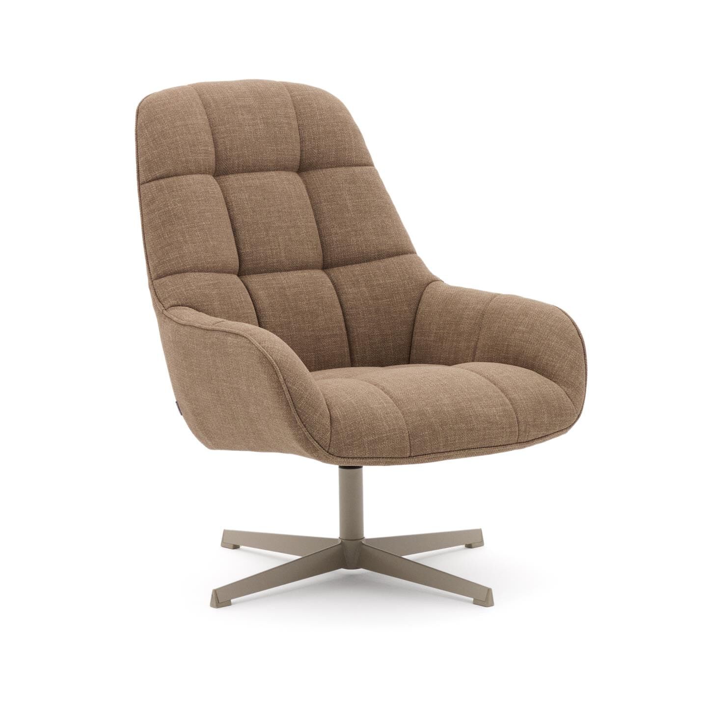 Kave Home Jaspe Fauteuil Lichtbruin – Tijdloos Design met Milieuvriendelijke Stof