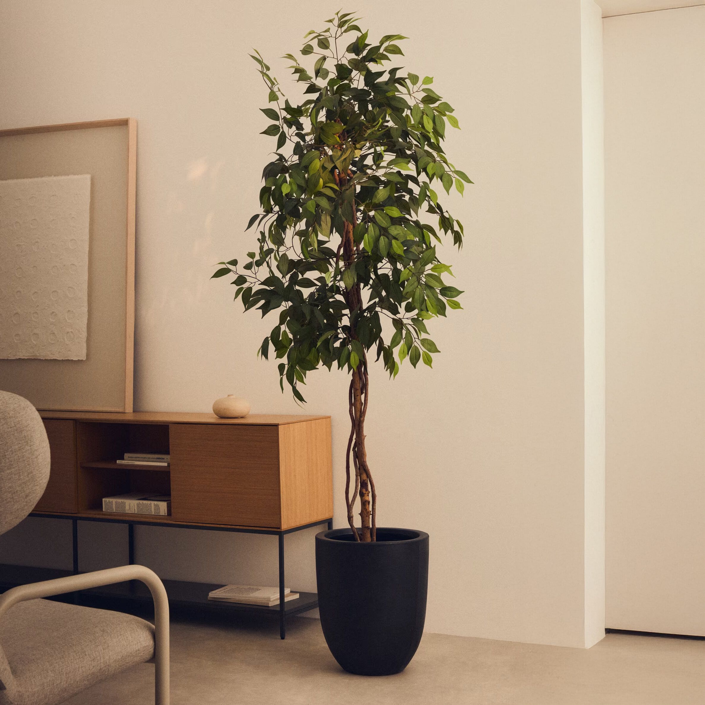 Kave Home kunstplant Ficus 180 cm – realistisch groen zonder onderhoud