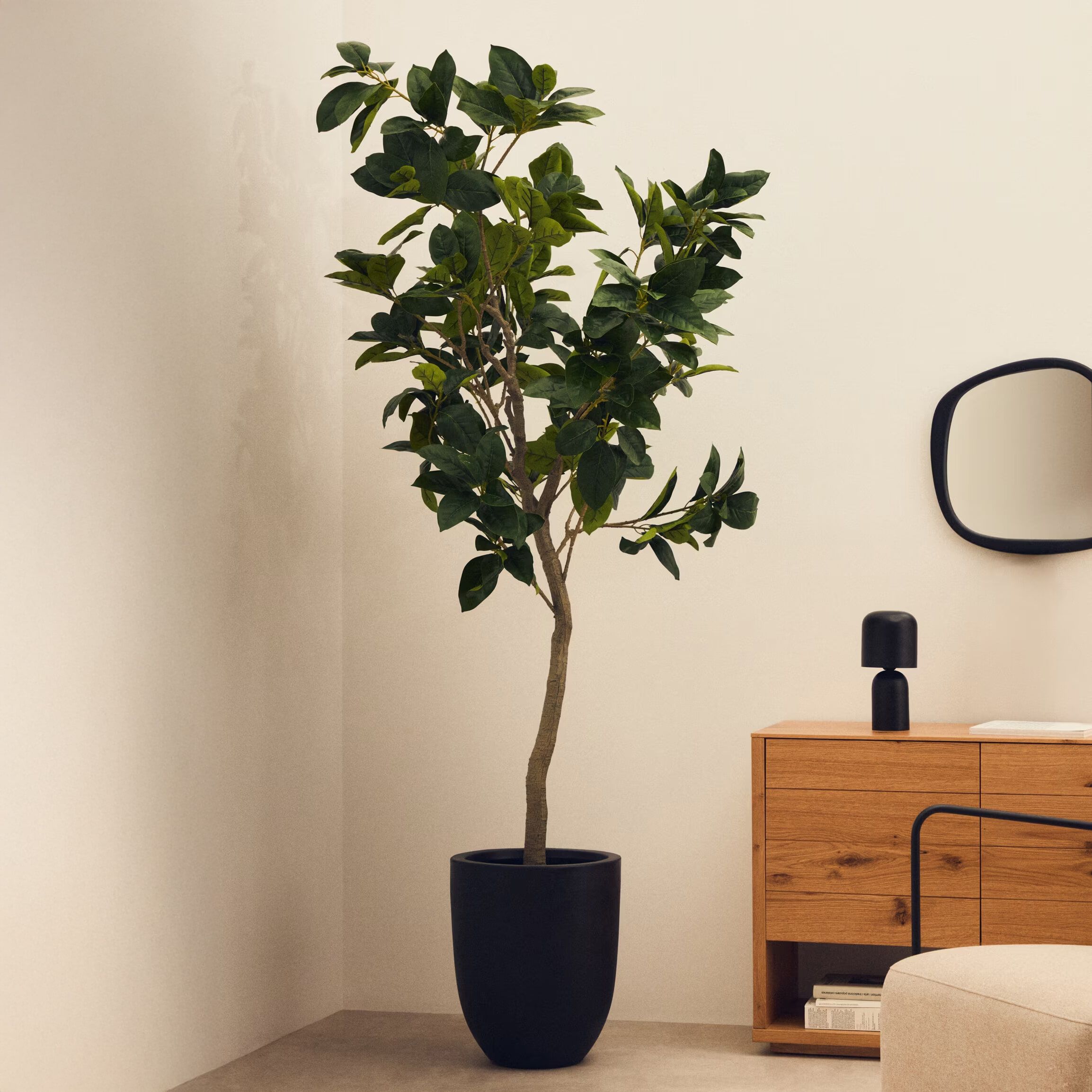 Kave Home Kunstplant Ficus 210 cm – Levendig groen zonder water
