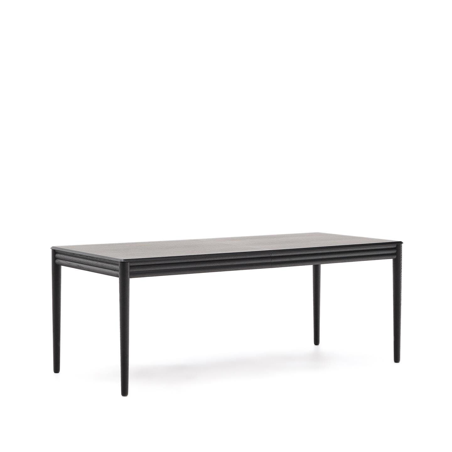 Kave Home Lenon Uitschuifbare Eettafel – Zwart, 200‑280 cm