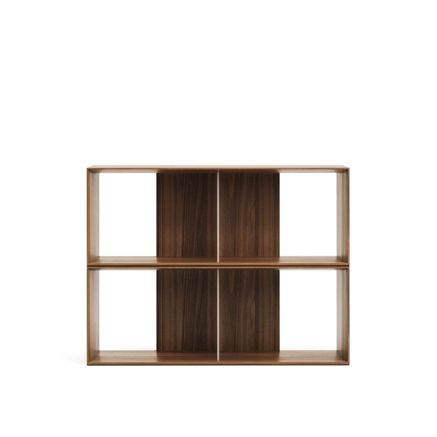 Kave Home Litto modulair wandrek in walnoot – 76 × 101 cm
