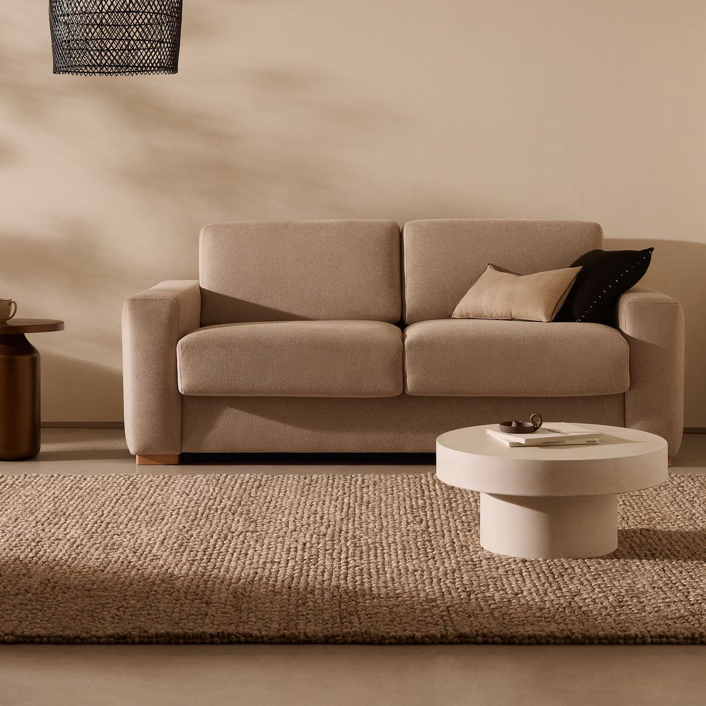 Kave Home Lubrin vloerkleed 200 × 300 cm – zacht grijs