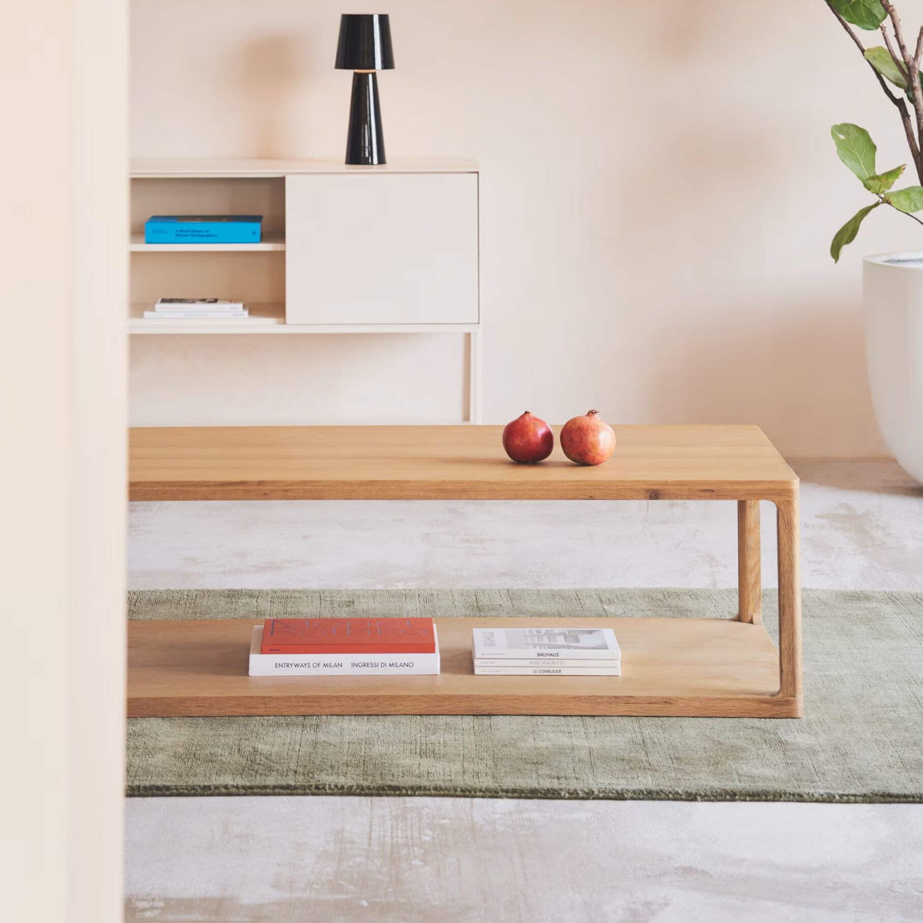 Kave Home Maymai Salontafel – Massief eiken, 140×65 cm, Bruin