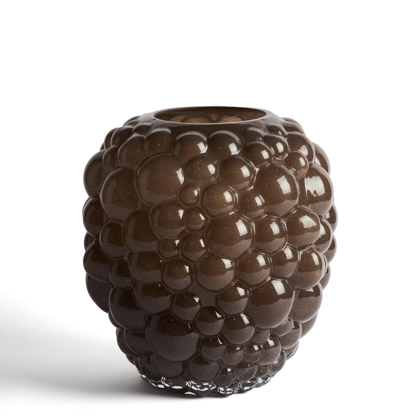 Kave Home Mure Vaasje in Bruin – Sculpturale Glasdecoratie voor elk interieur