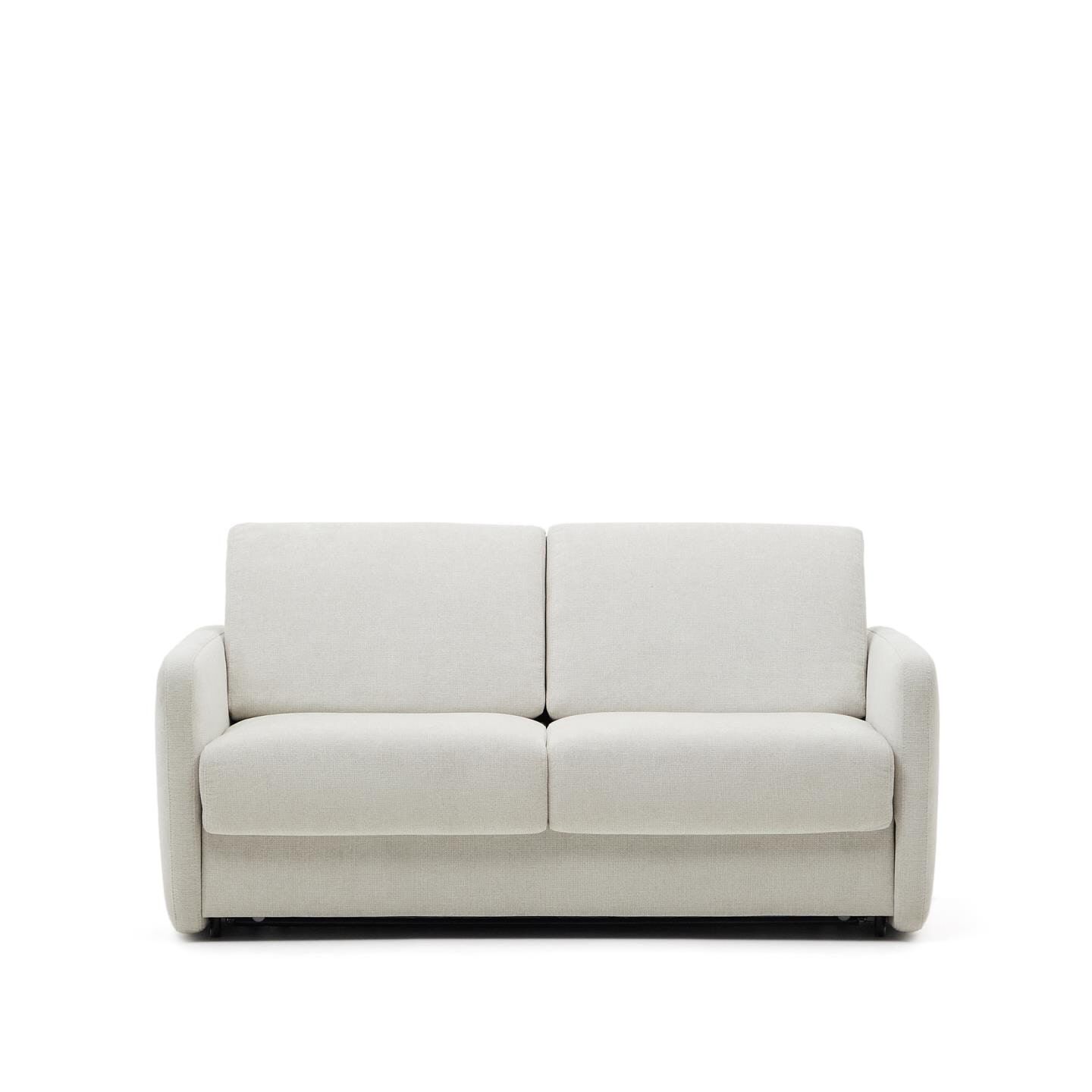 Kave Home Nuala 2‑zits slaapbank – elegante chenille in zacht beige