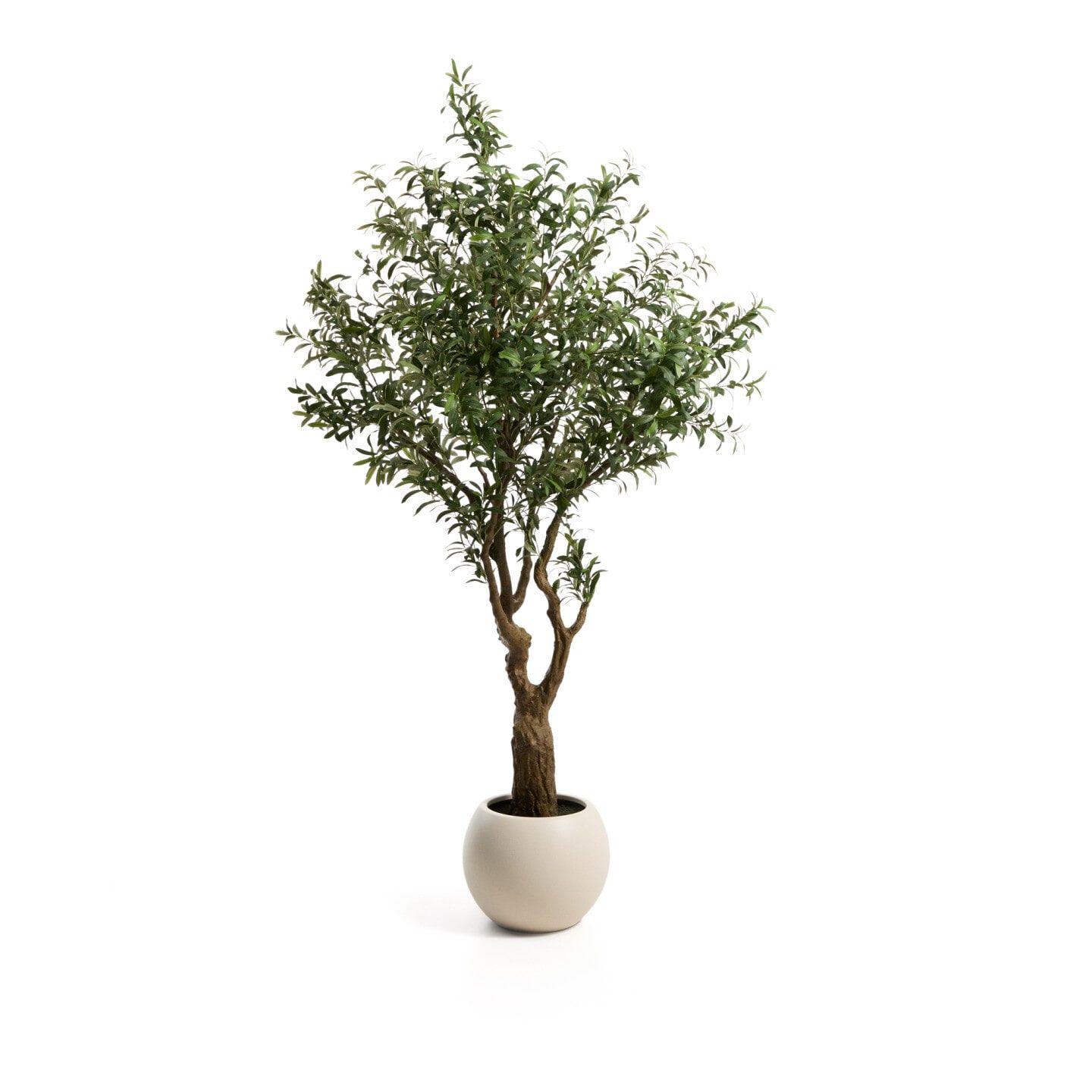 Kave Home Olijfboom 210 cm – Realistische Kunstplant met Witte Pot