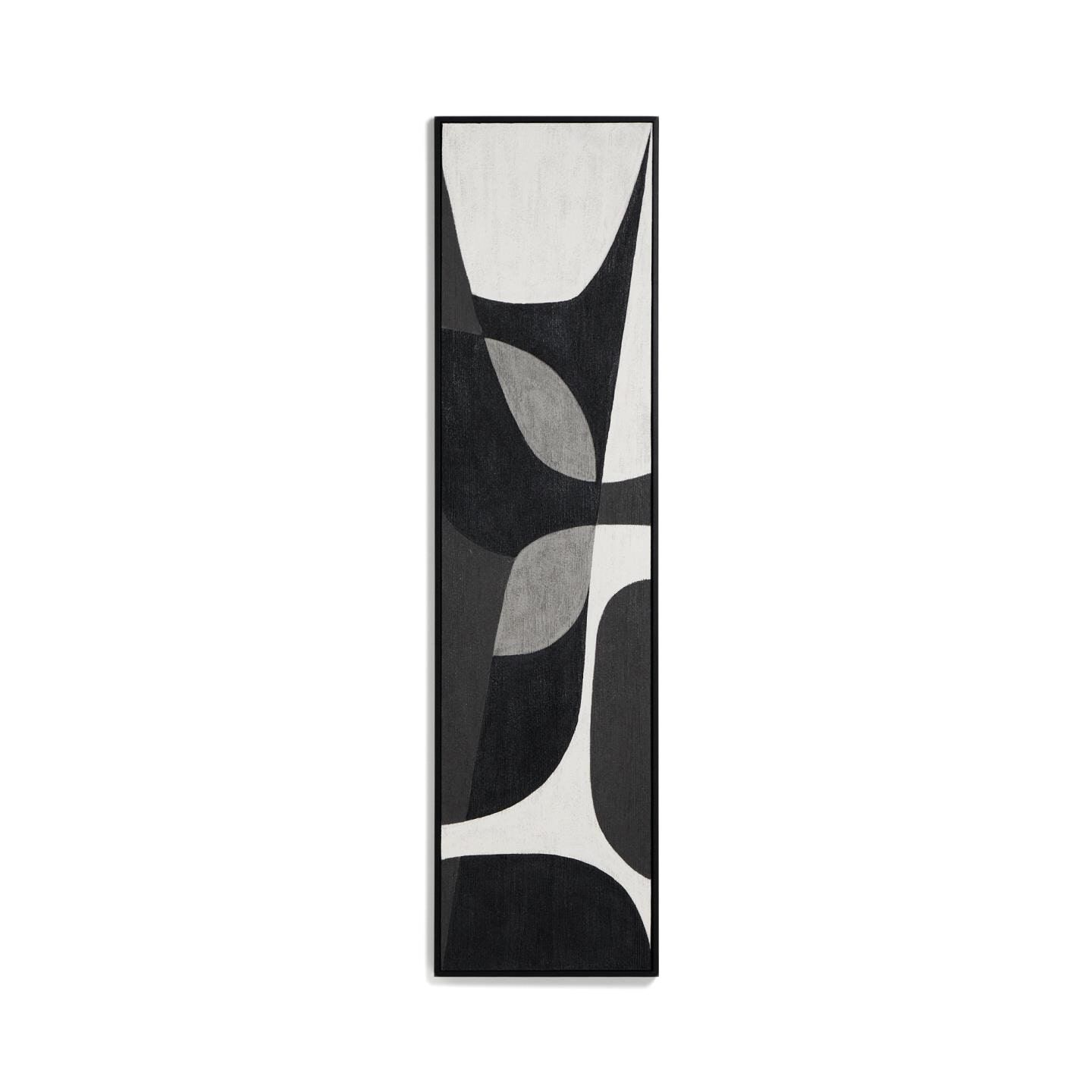 Kave Home Onure Schilderij – Minimalistische Zwart‑Witte Kunst voor je Woonkamer