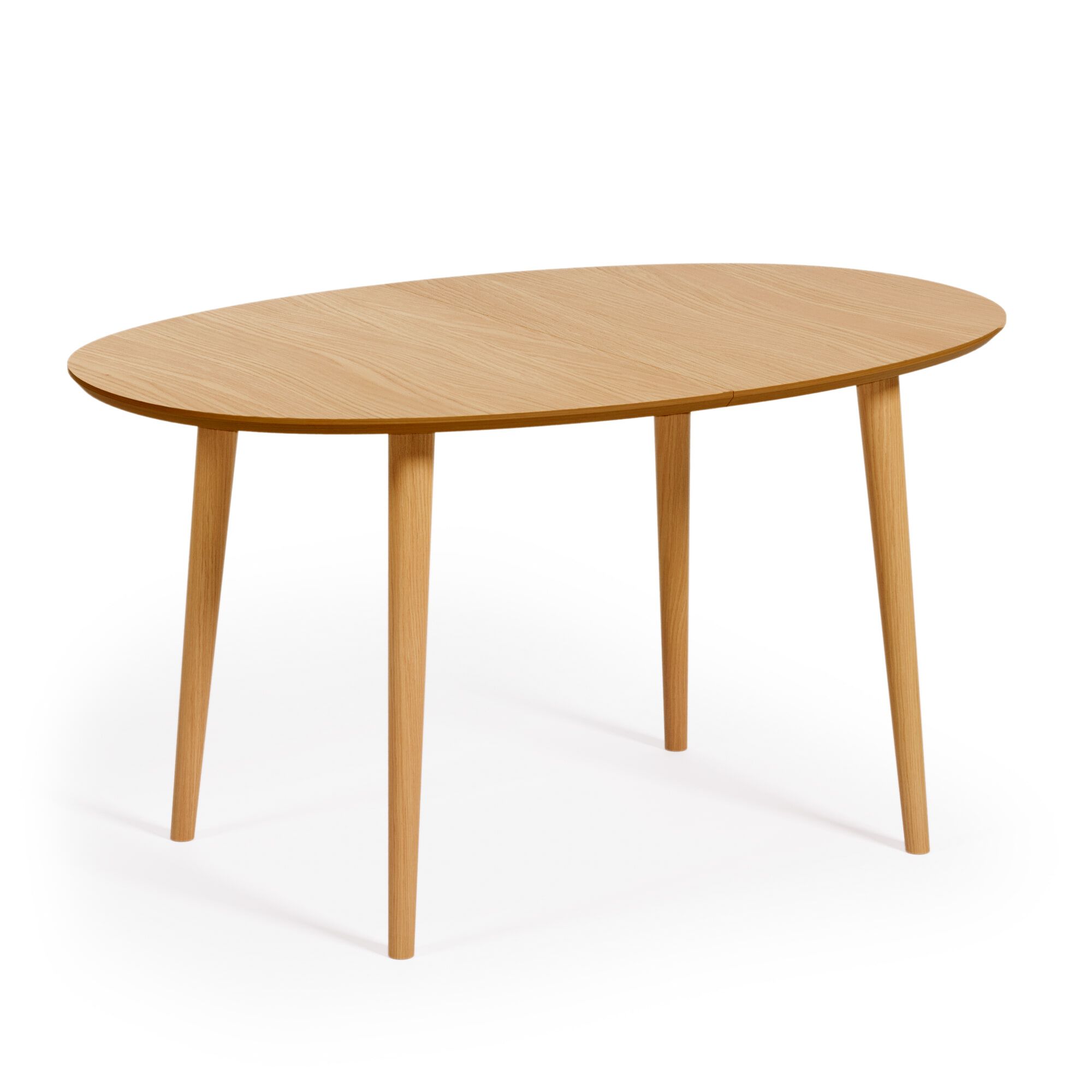 Kave Home Oqui uitschuifbare ovale eettafel – flexibel design in eiken naturel