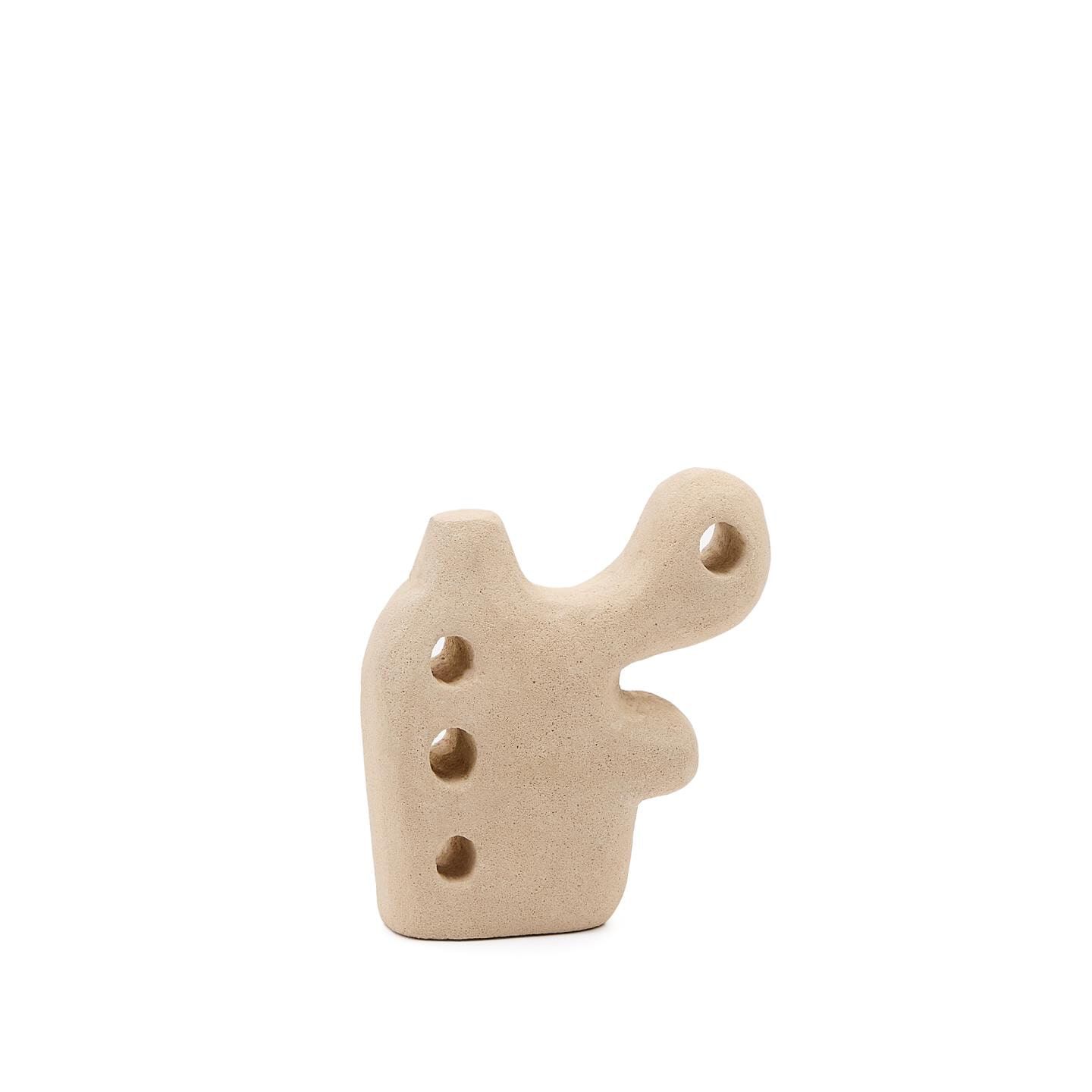 Kave Home Ornament Arif – Handgemaakte Behangdecoratie in Beige (20 cm)