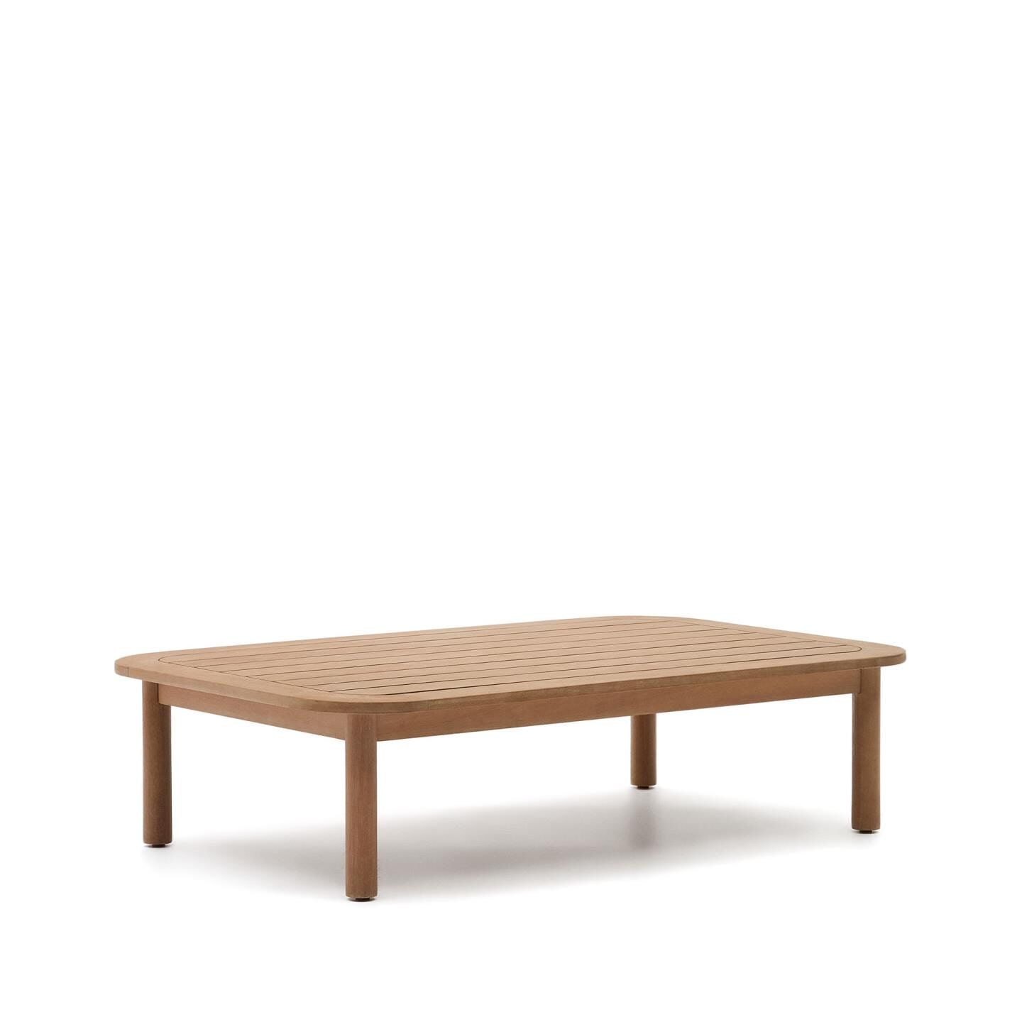 Kave Home Outdoor Salontafel Sacova – Natuurlijke eucalyptushout, 140 × 89 cm