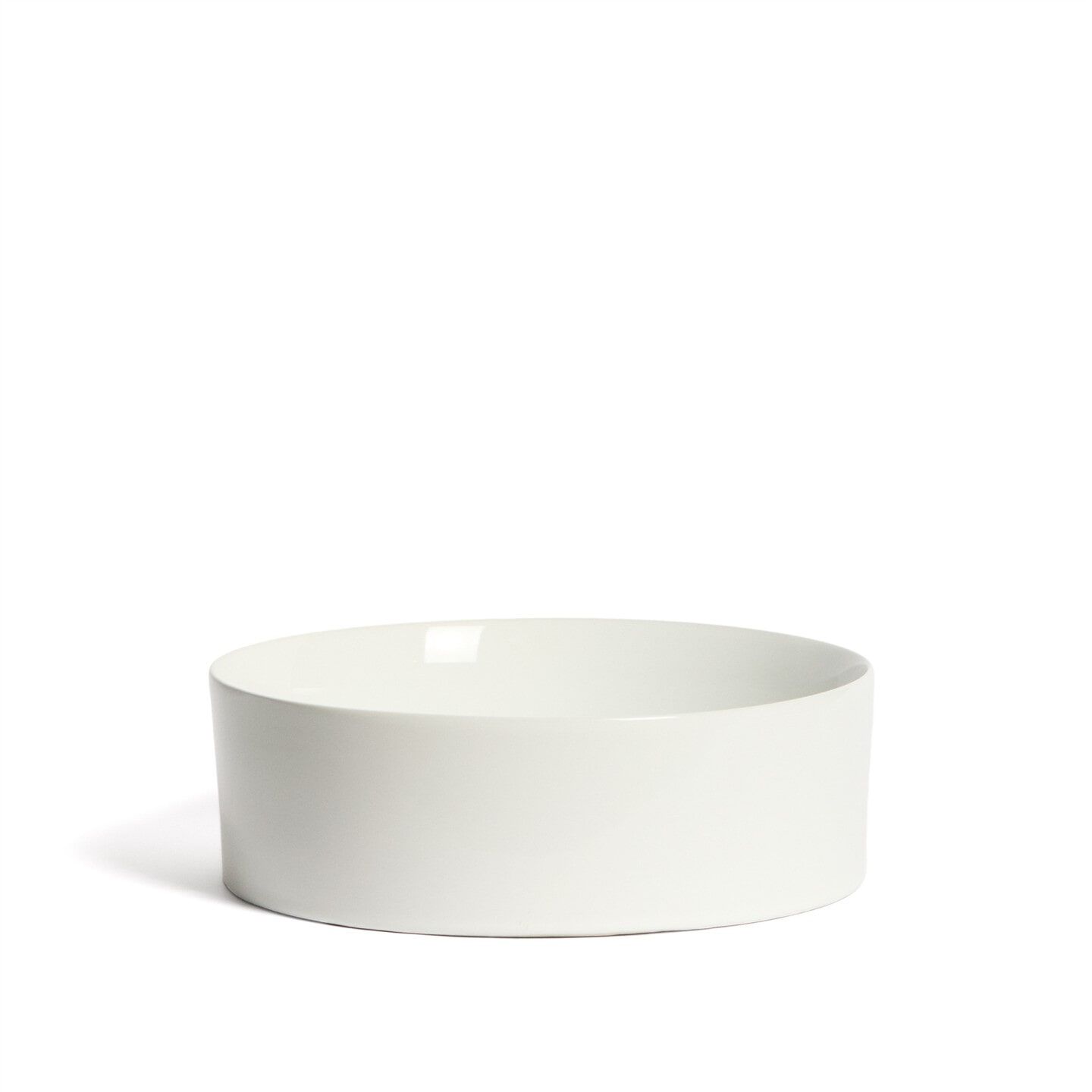 Kave Home Ovara Ronde Waskom – Strak Wit Keramiek (36 cm)