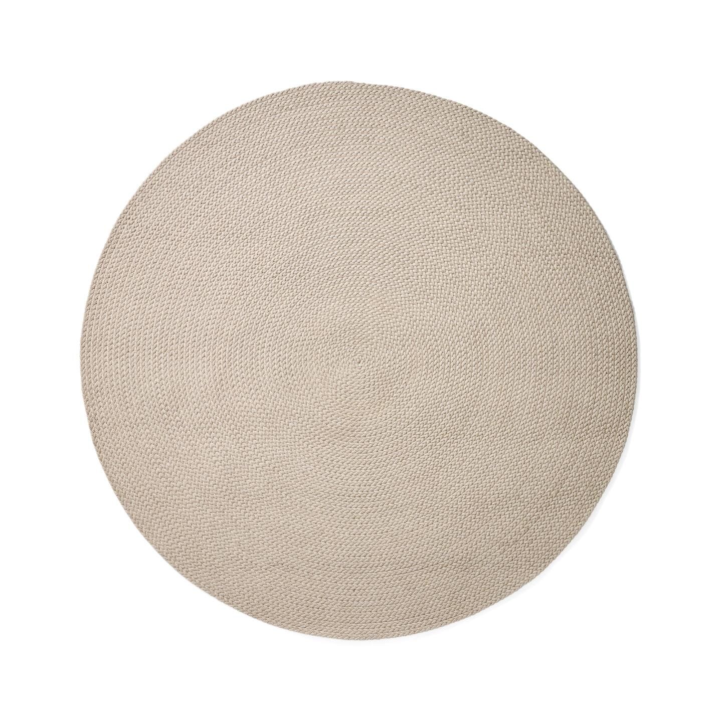 Kave Home Rond Vloerkleed Despas – 150 cm, Tijdloos Ecru
