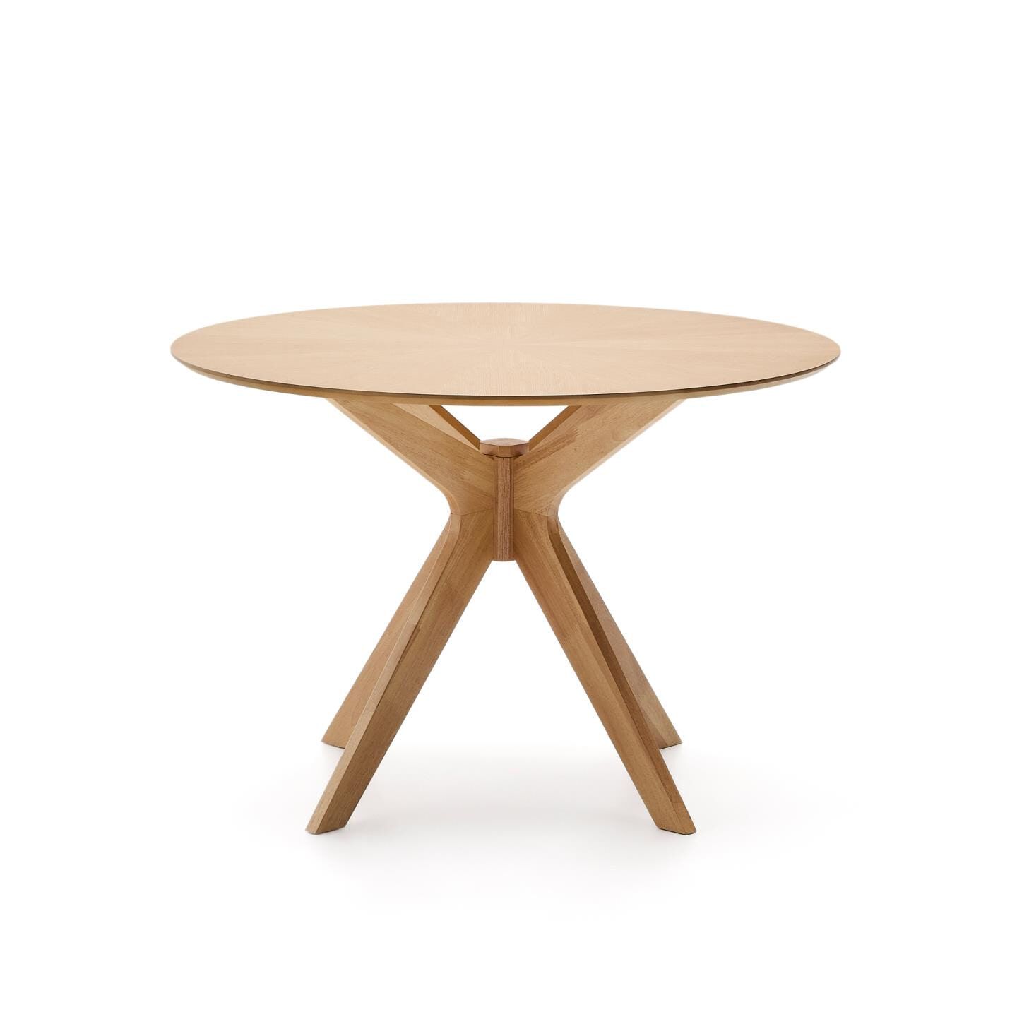 Kave Home ronde eettafel Naanim – 100 cm natuur eikenfineer