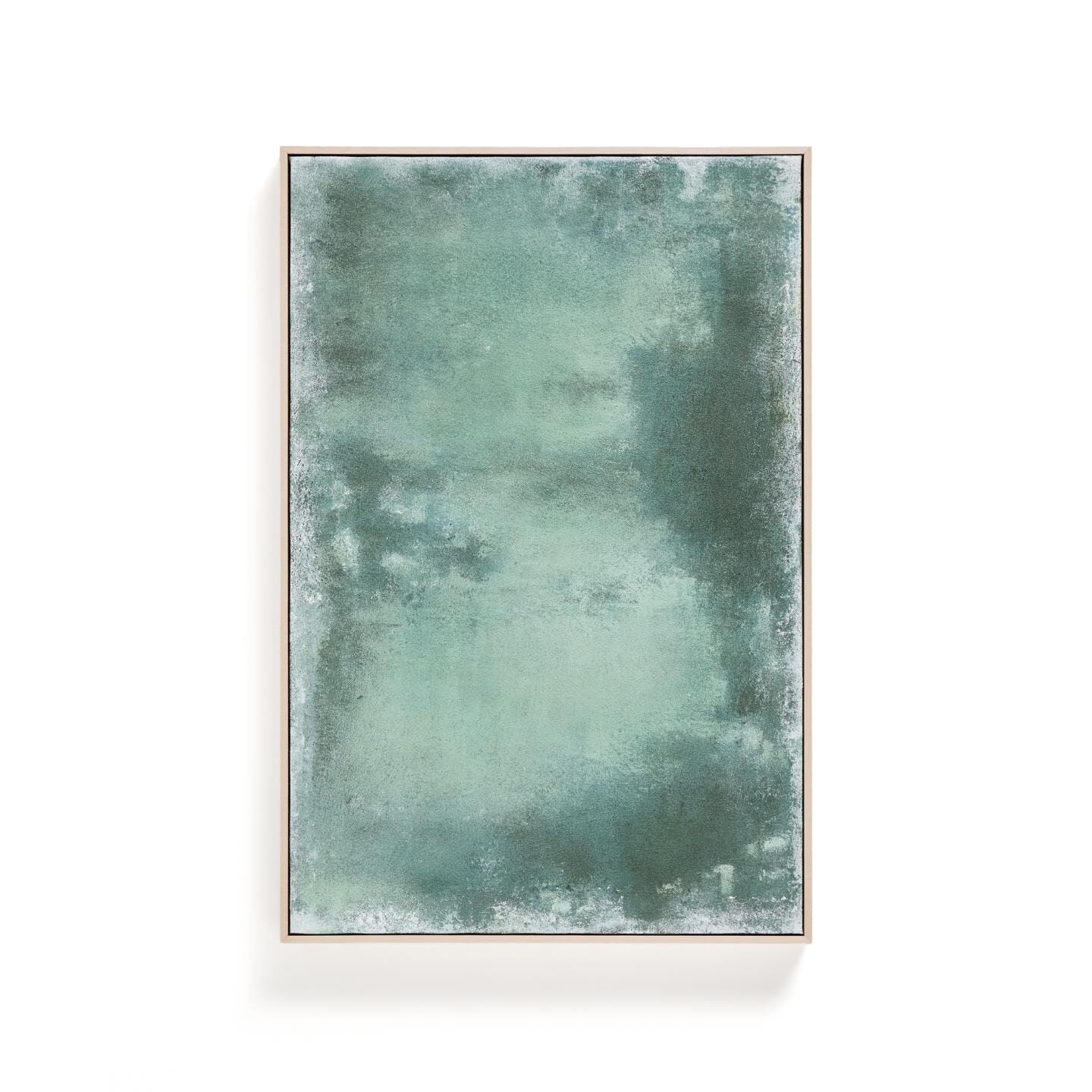 Kave Home schilderij Selnar – Groene kunst op canvas 60 × 90 cm