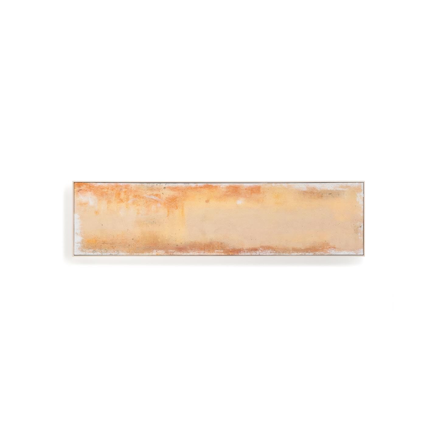 Kave Home Selnar Abstract Geel Schilderij 182 × 47 cm – Levendige Wanddecoratie voor elk interieur
