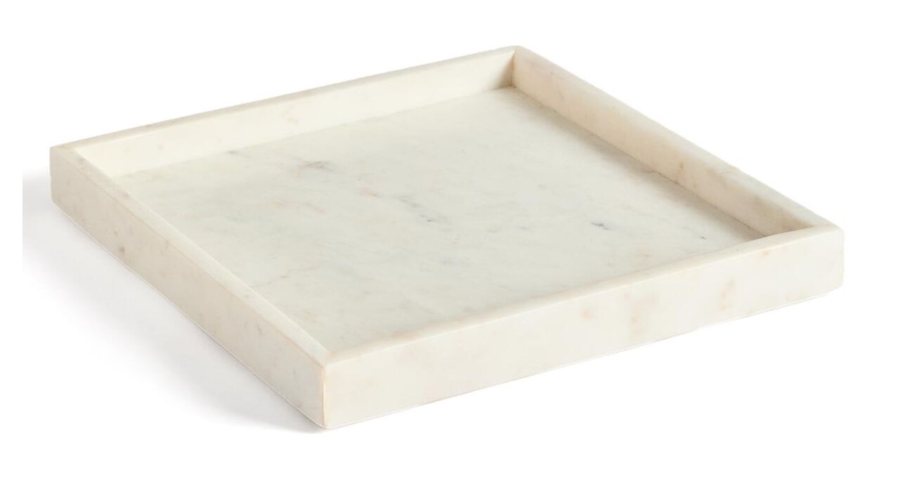 Kave Home Serela Marmeren Dienblad – Strakke elegantie in wit