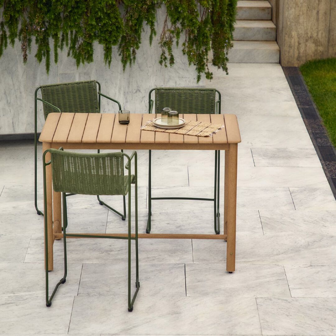 Kave Home Sori Bartafel van Massief Acaciahout – Duurzaam Design voor de Tuin