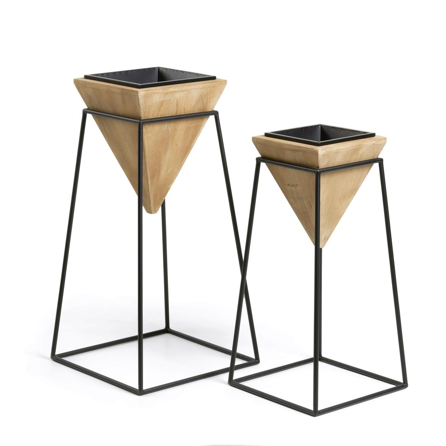 Kave Home Stared Plantenpot Set – Strakke, Natuurlijke Designpotten voor Elk Interieur