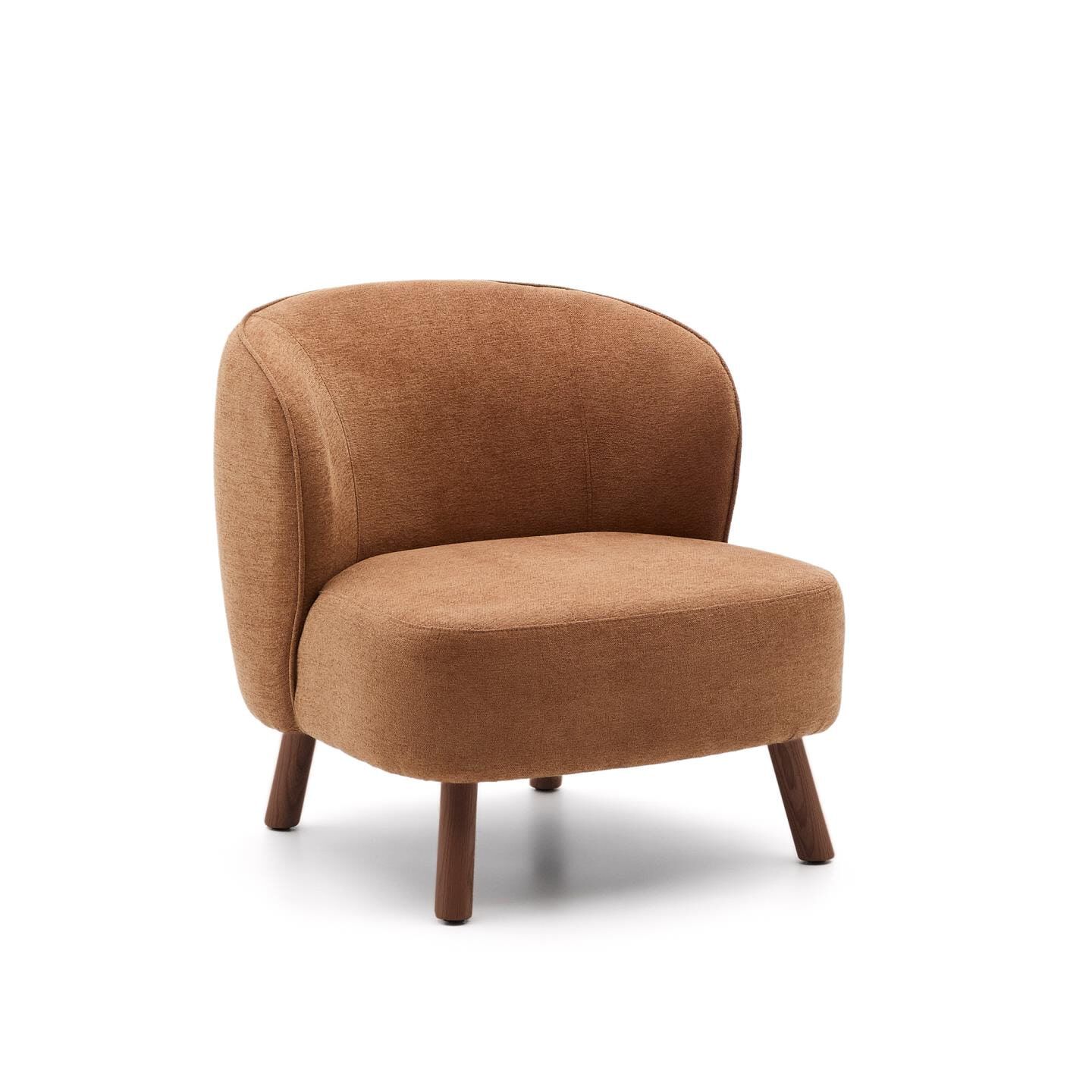 Kave Home Ulit Fauteuil Chenille – Terracotta & Bruin