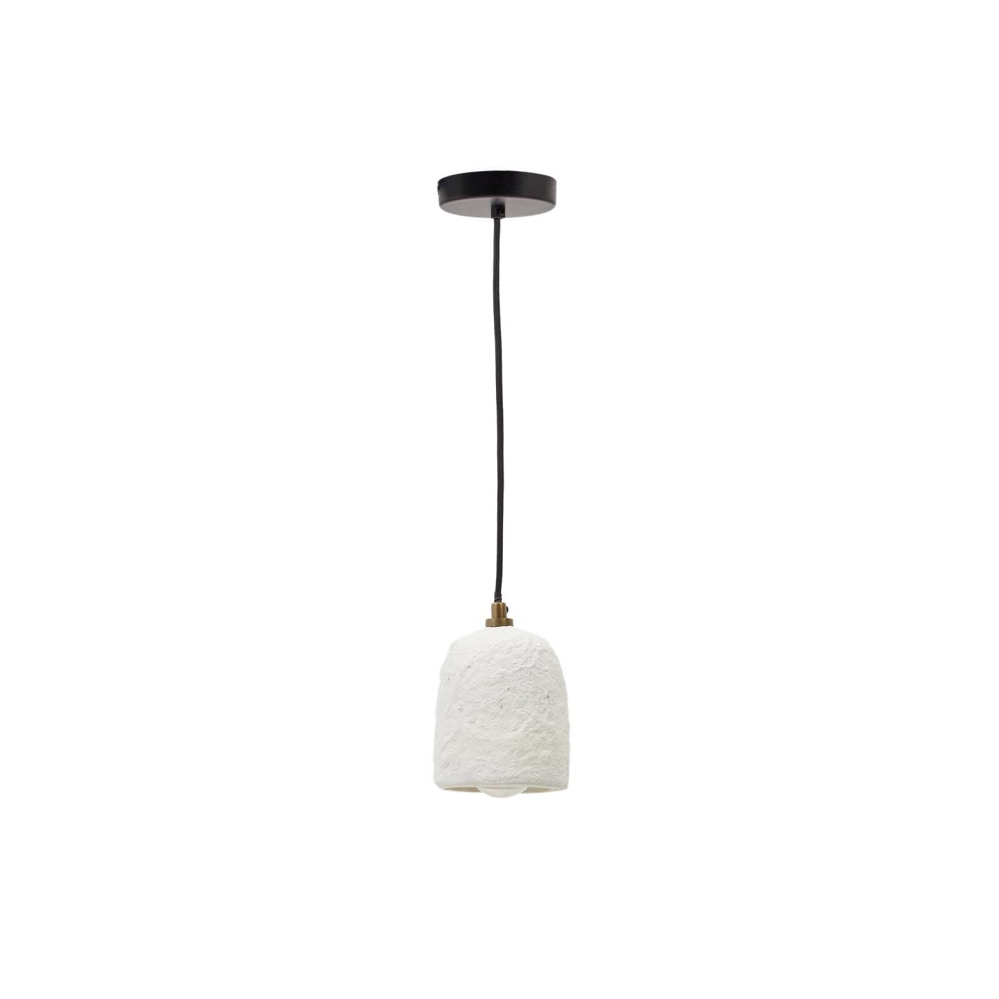 Kave Home Ullaro Hanglamp – Trendy Papier‑maché in Witte Elegantie