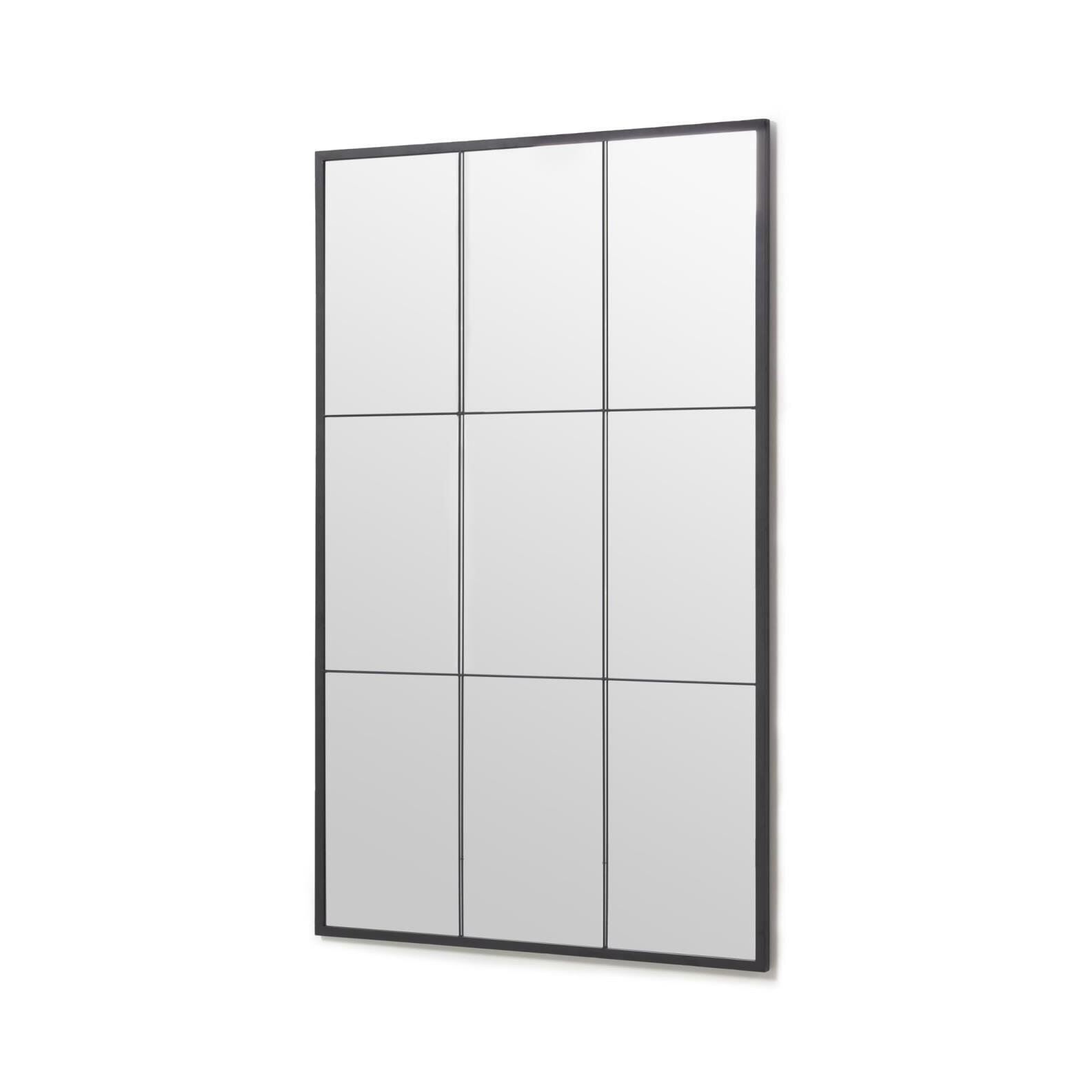 Kave Home Ulrica Spiegel 160 × 100 cm – Zwart, Modern en Ruimtelijk