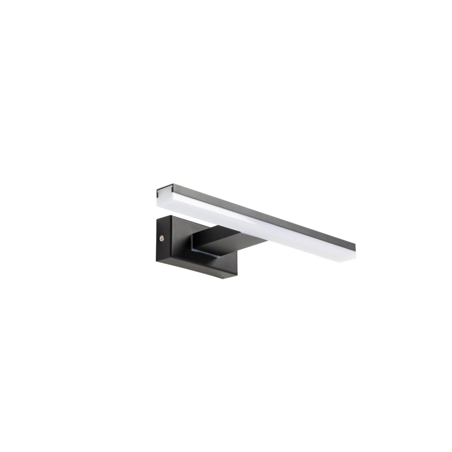 Kave Home Vissia Wandlamp – Strakke Zwarte LED-lamp 30 cm