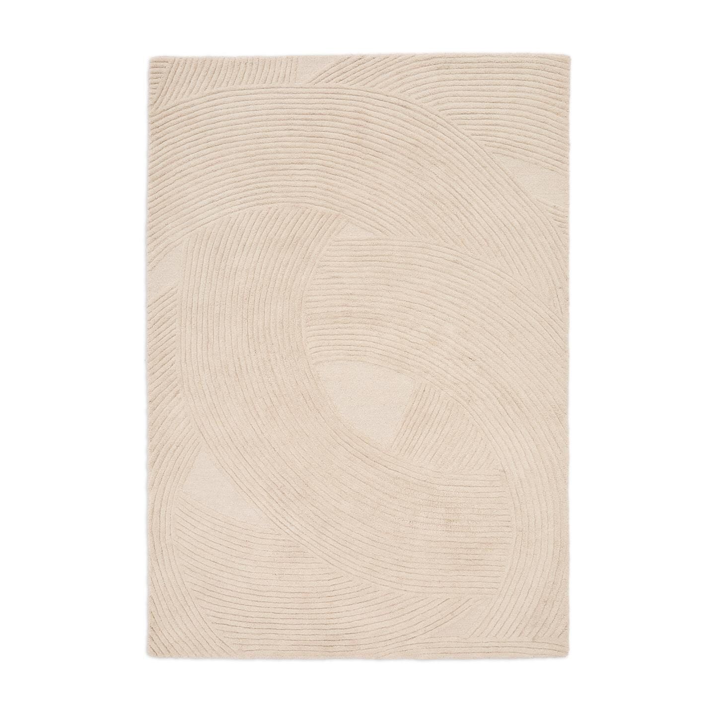 Kave Home Vloerkleed Domm Wol – Luxe Beige 200 × 300 cm
