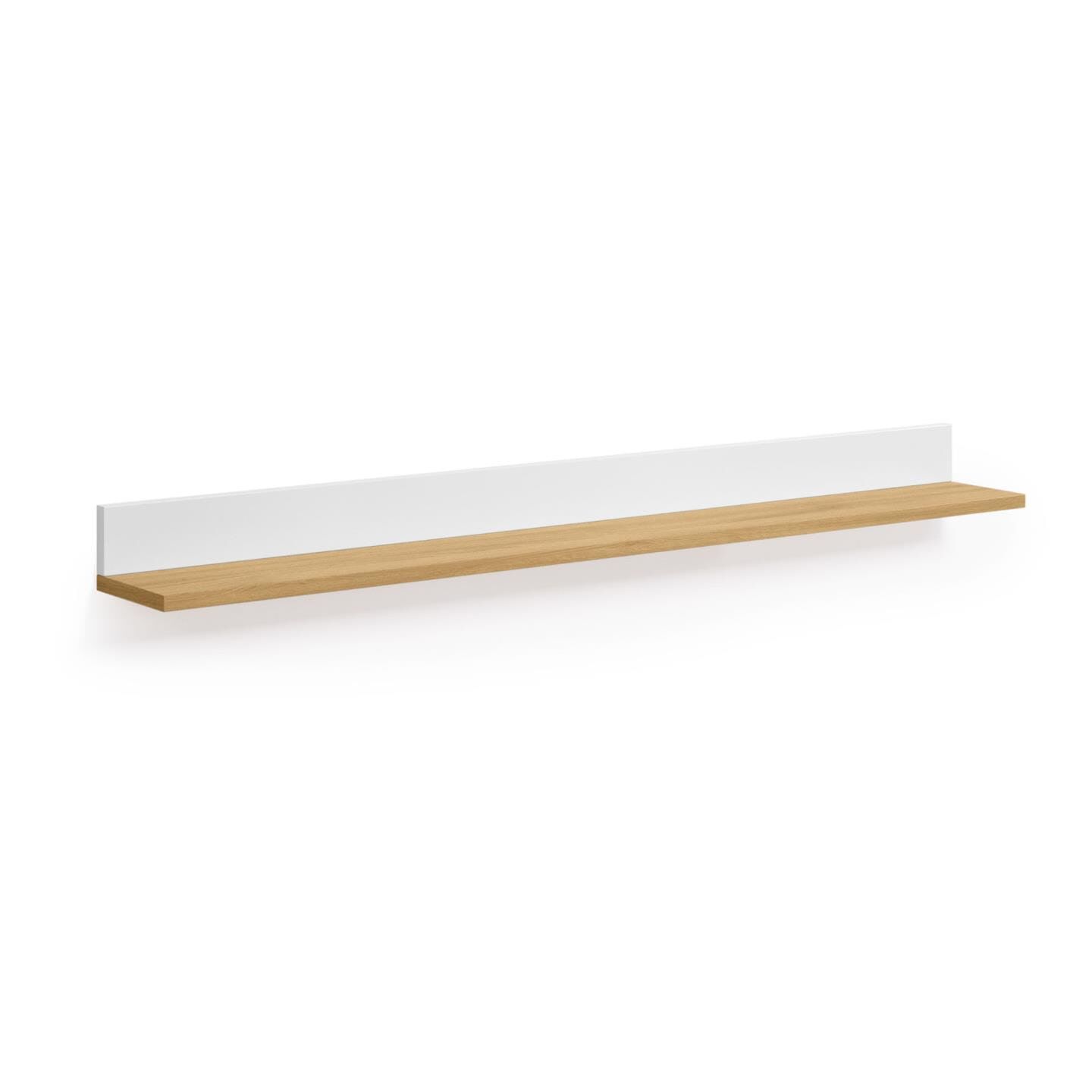 Kave Home Wandplank Abilen Eiken – Strak en Duurzaam, 120 cm in Wit