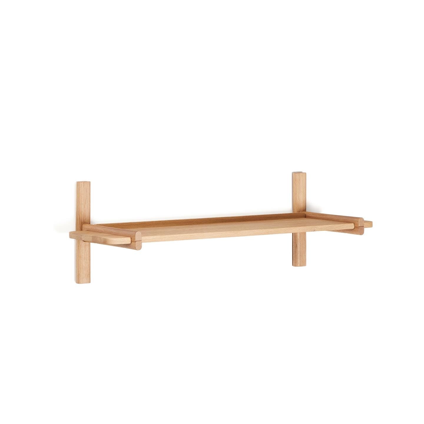 Kave Home Wandrek Sitra – Modulaire Eikenhouten Plank (28 × 90 cm) in Bruin
