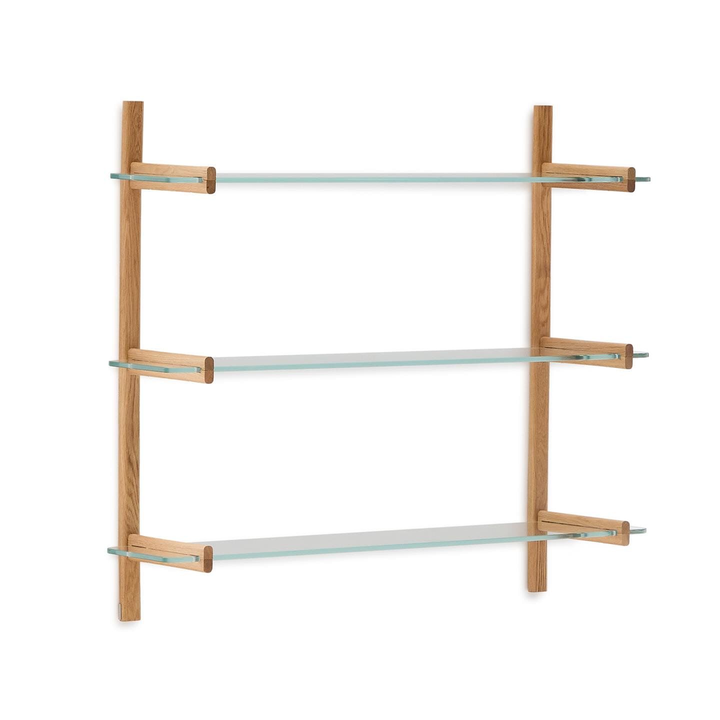 Kave Home Wandrek Sitra – stijlvol eiken en glas, 98 × 110 cm