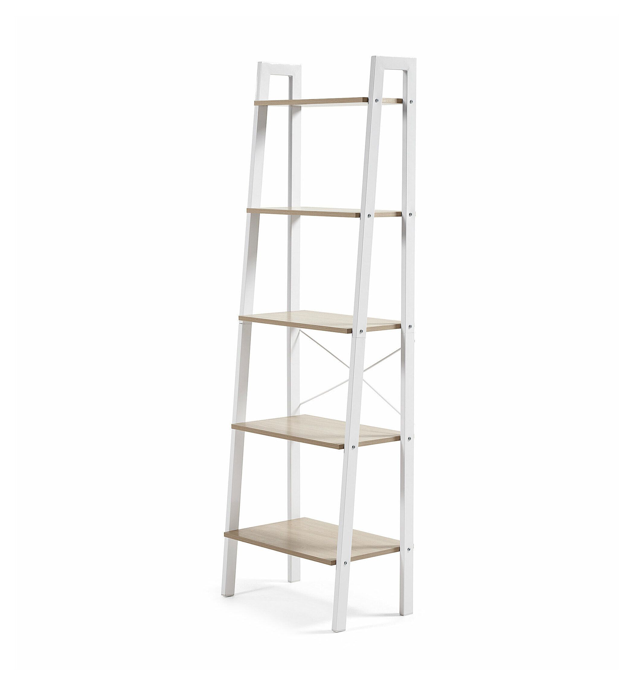 Kave Home Wandrek State – Natureel houteffect, strak stalen design