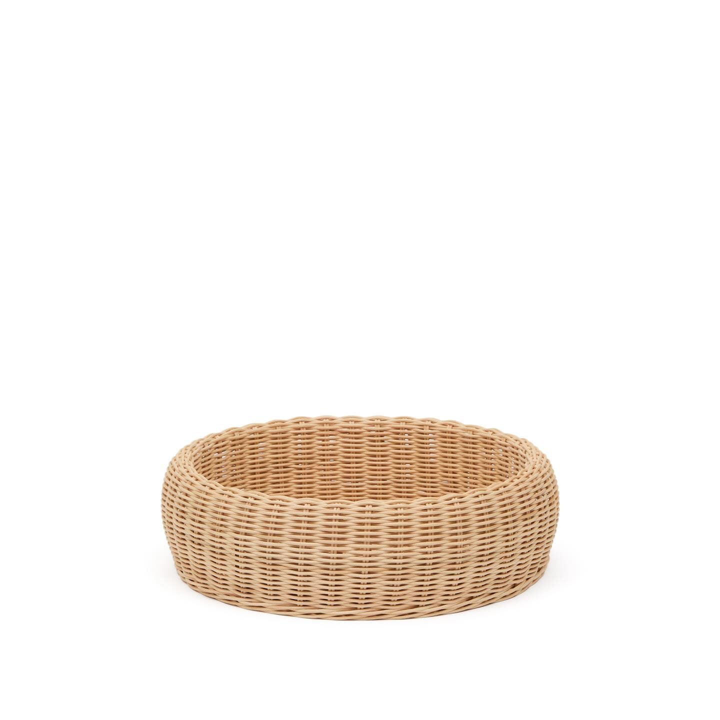 Kave Home Zilna Rotan Mand – 38 cm, Naturel