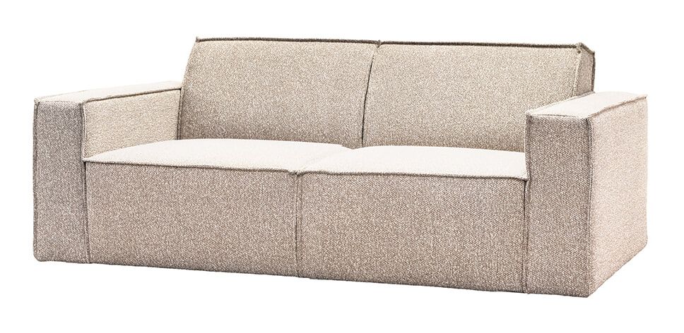 Kay Bouclé 3‑zits bank – naturel, luxe comfort voor elk interieur