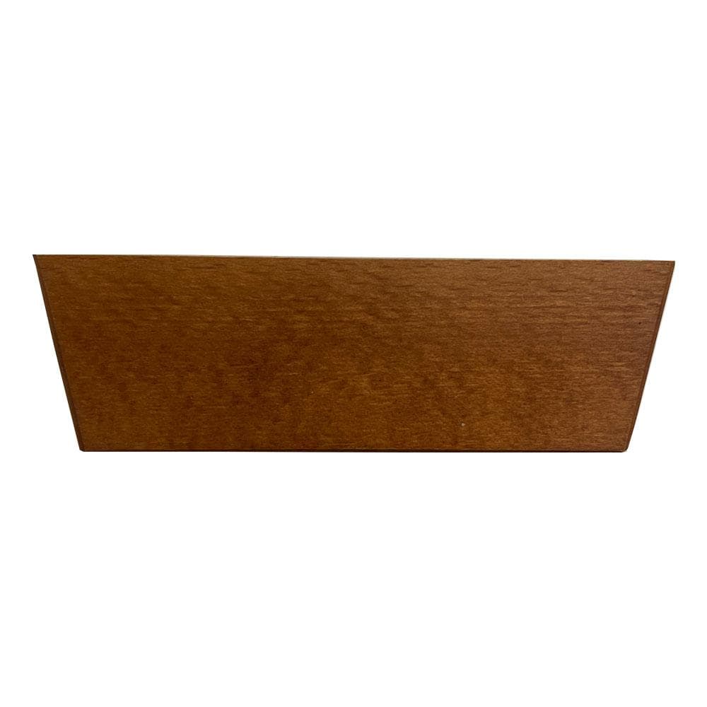 Kersen Meubelpoot Vierkant 16×4,5 cm – 5 cm Hoog, Massief Hout | Furniture Legs Europe