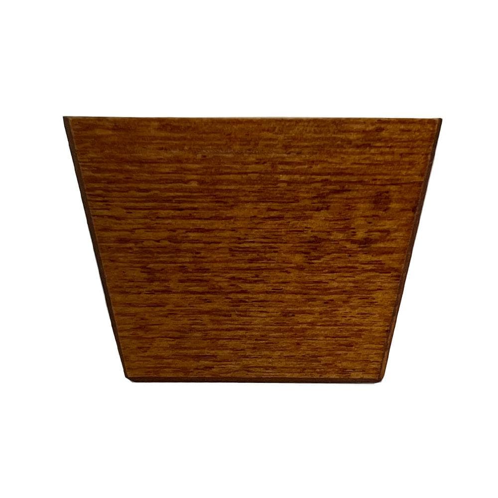 Kersen meubelpoot vierkant 7 × 4,5 cm – massief hout, 5 cm hoog – Furniture Legs Europe
