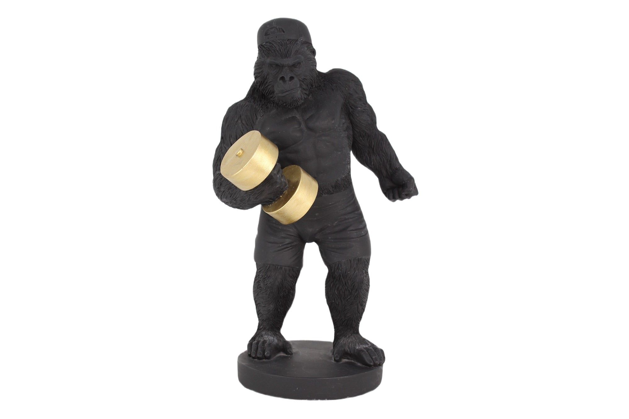 King Ape Gorilla Decoratiefiguur 30 cm – Zwart & Goud van Invicta Interior