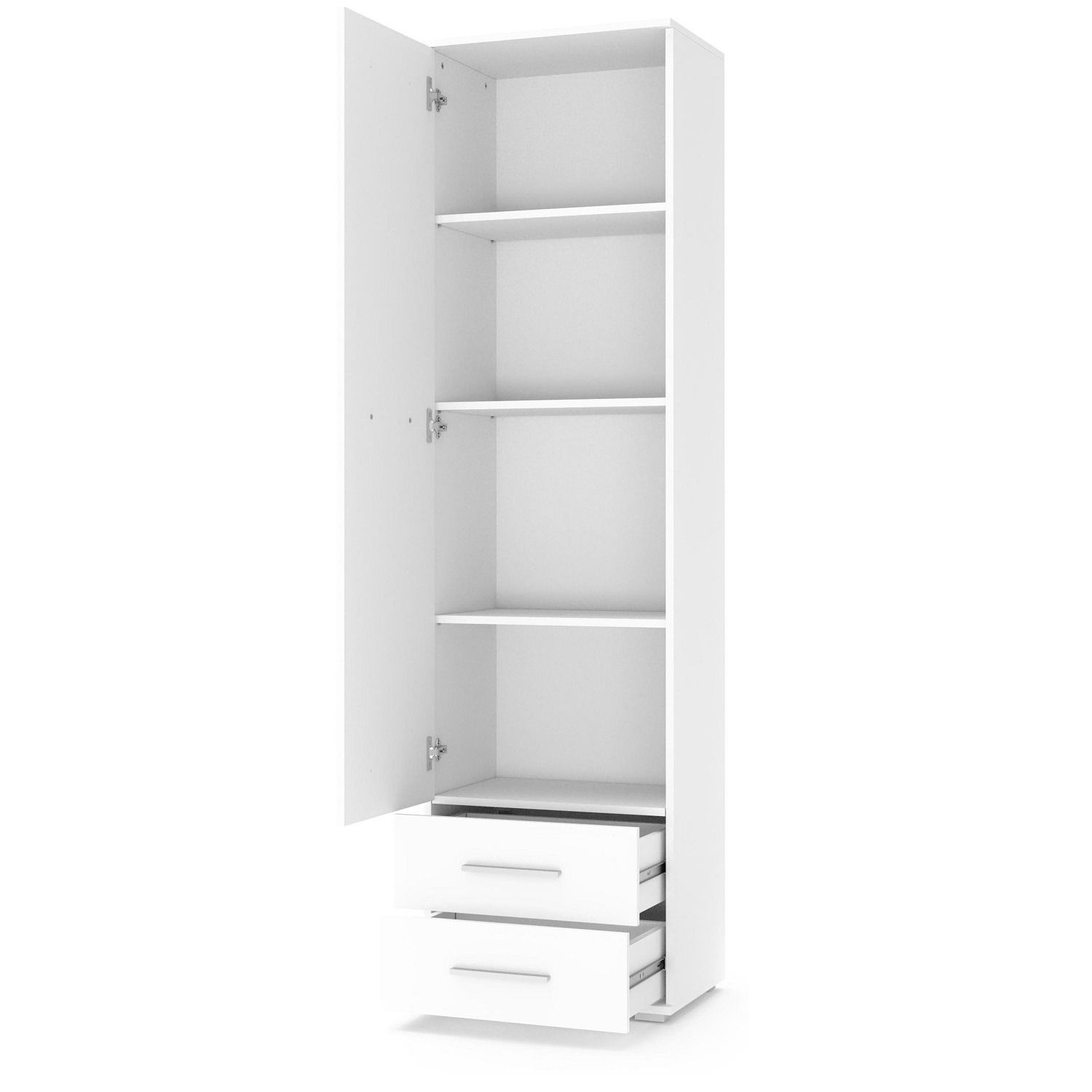 Kledingkast Lima – Compacte Hoogglans Wit Opbergoplossing