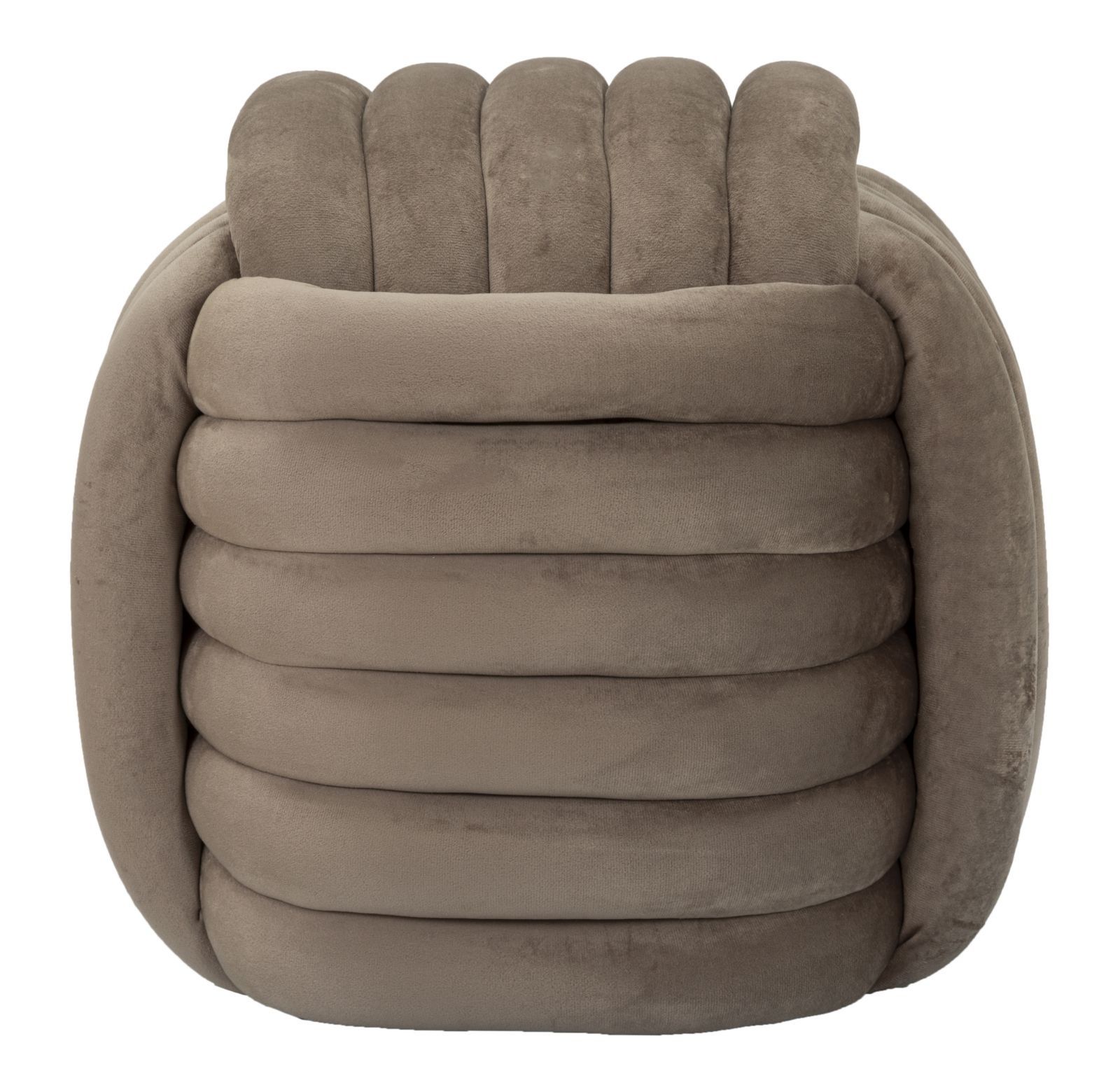 KRUK Softy – compacte grijze hocker met stijlvol comfort