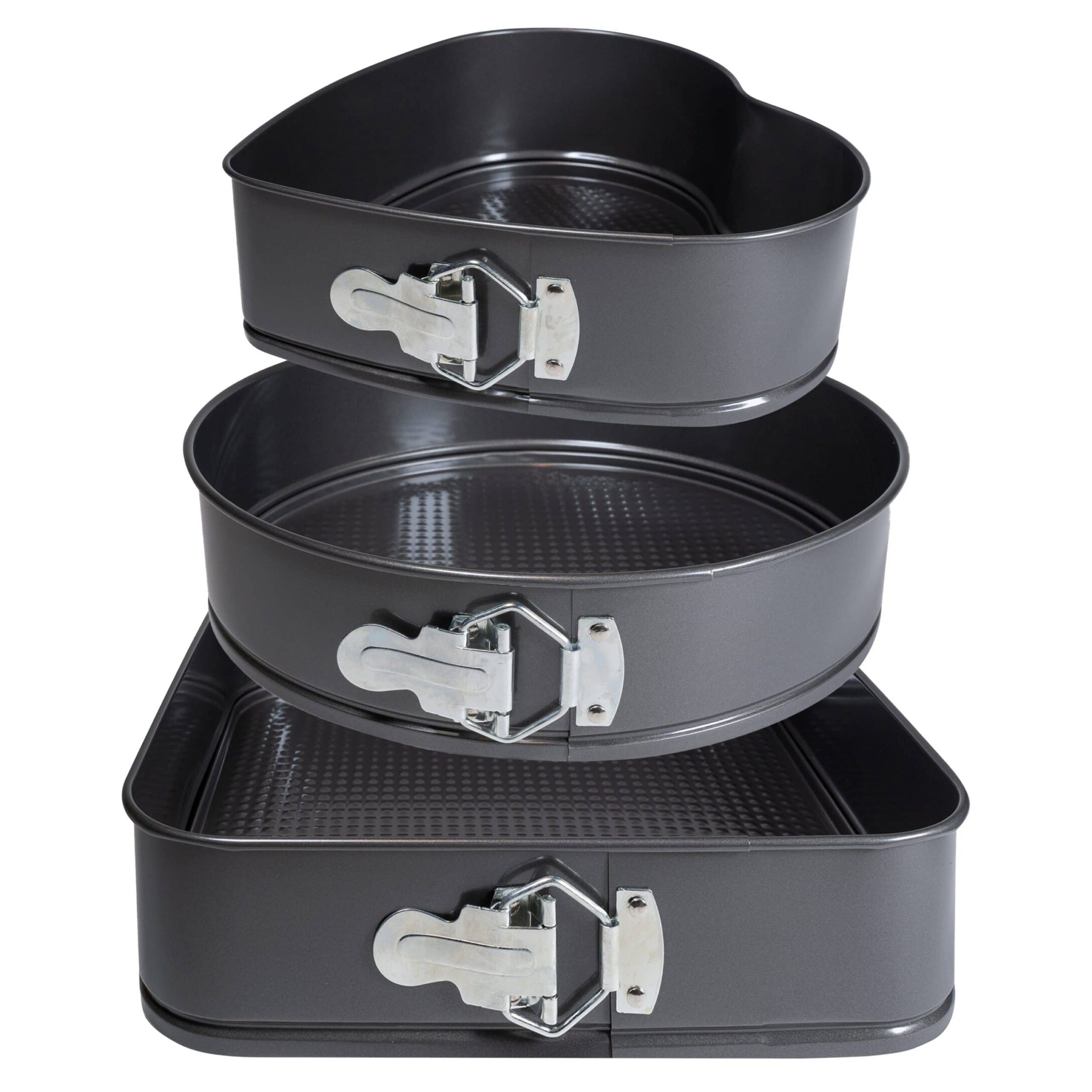 Krumble 3‑delige Springvormset Antraciet – Perfecte Bakvormen voor Taarten en Cheesecakes