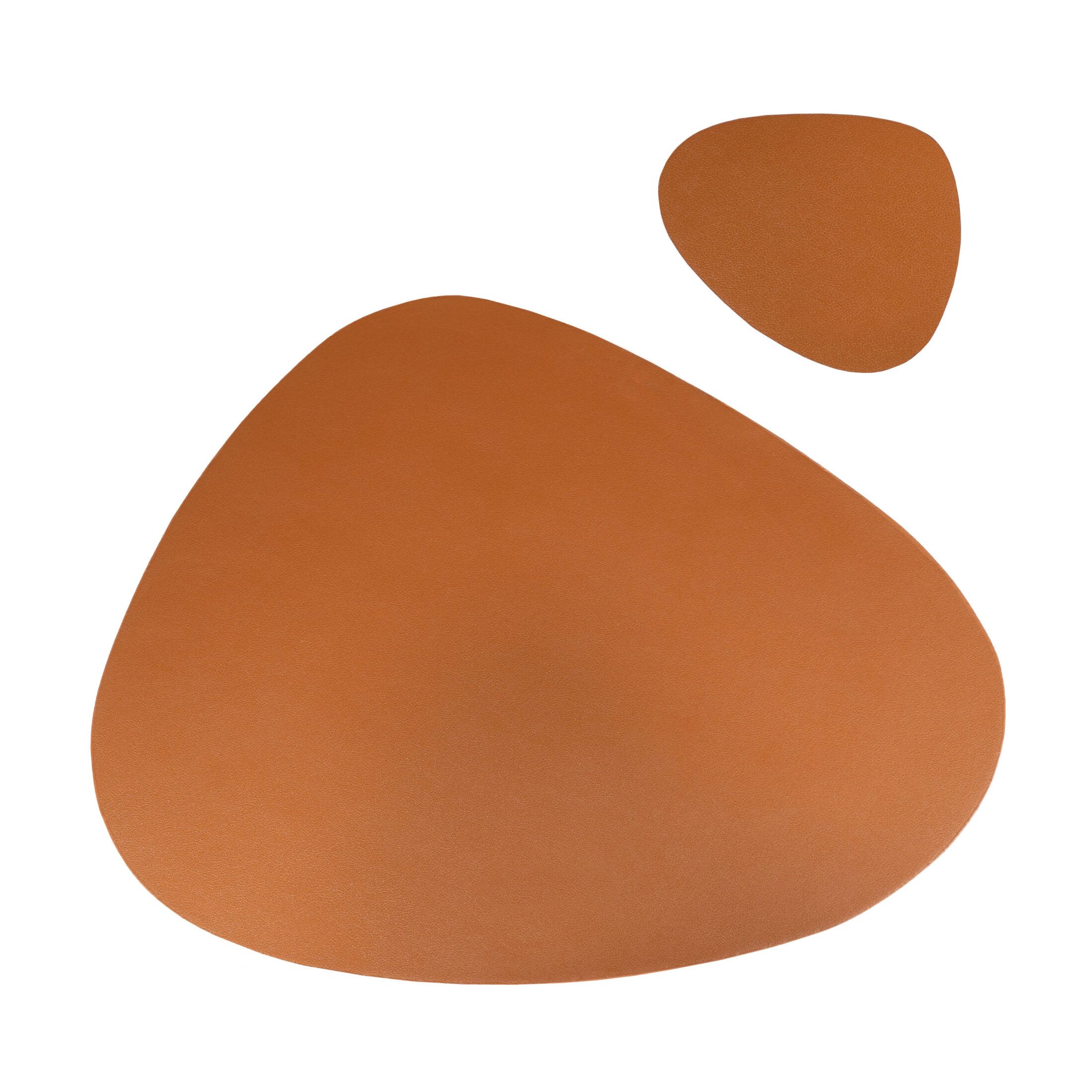Krumble bruine placemat & onderzetter set – stijlvol PU‑leer voor jouw eettafel