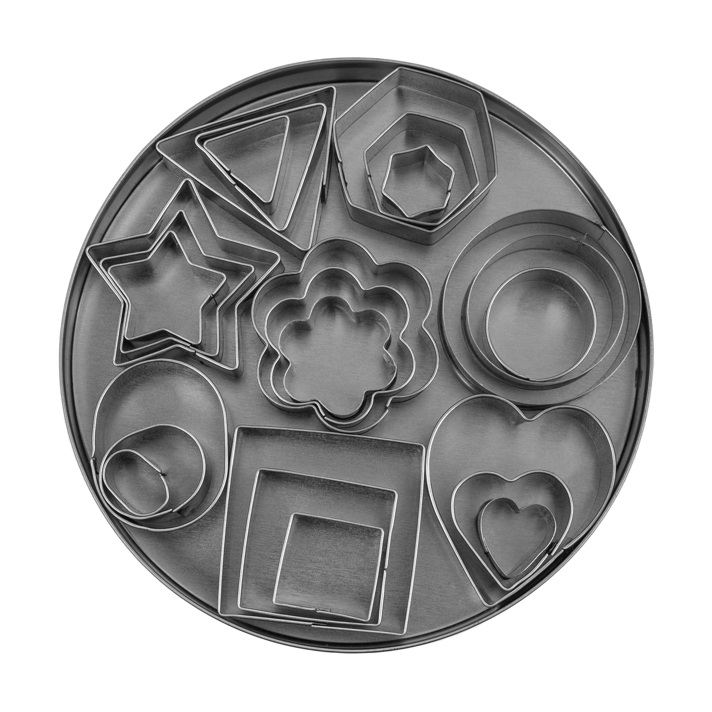 Krumble Metalen Uitsteekvormpjes – Creatief Bakplezier in 24 Vormen