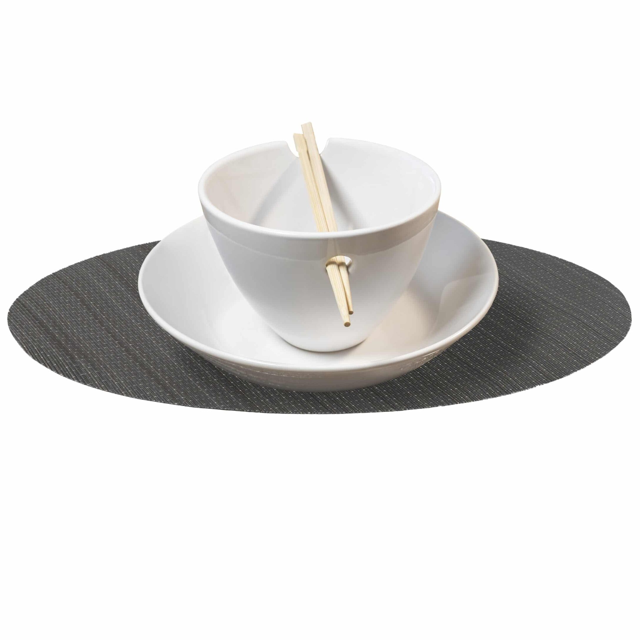 Krumble Ovale Grijze Placemat – Luxe Bescherming voor elke Tafel