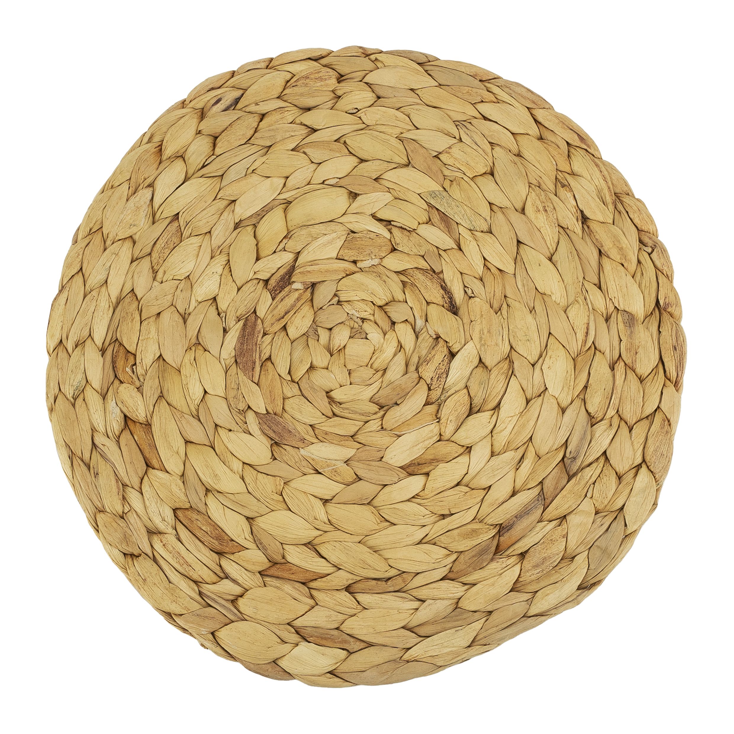 Krumble placemat van rotan – lichtbruin, 30 cm diameter