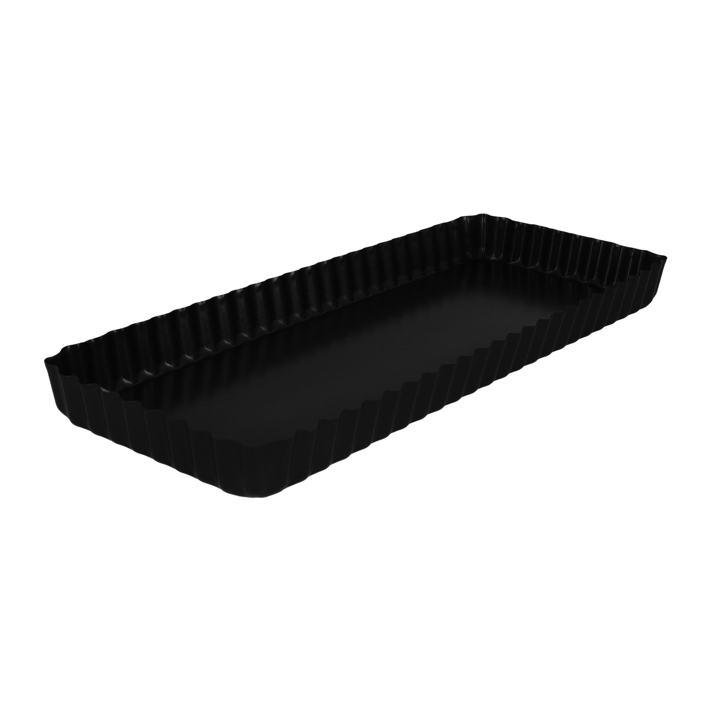 Krumble Rechthoekige Bakvorm met Losse Bodem – Antraciet 15 × 35 cm