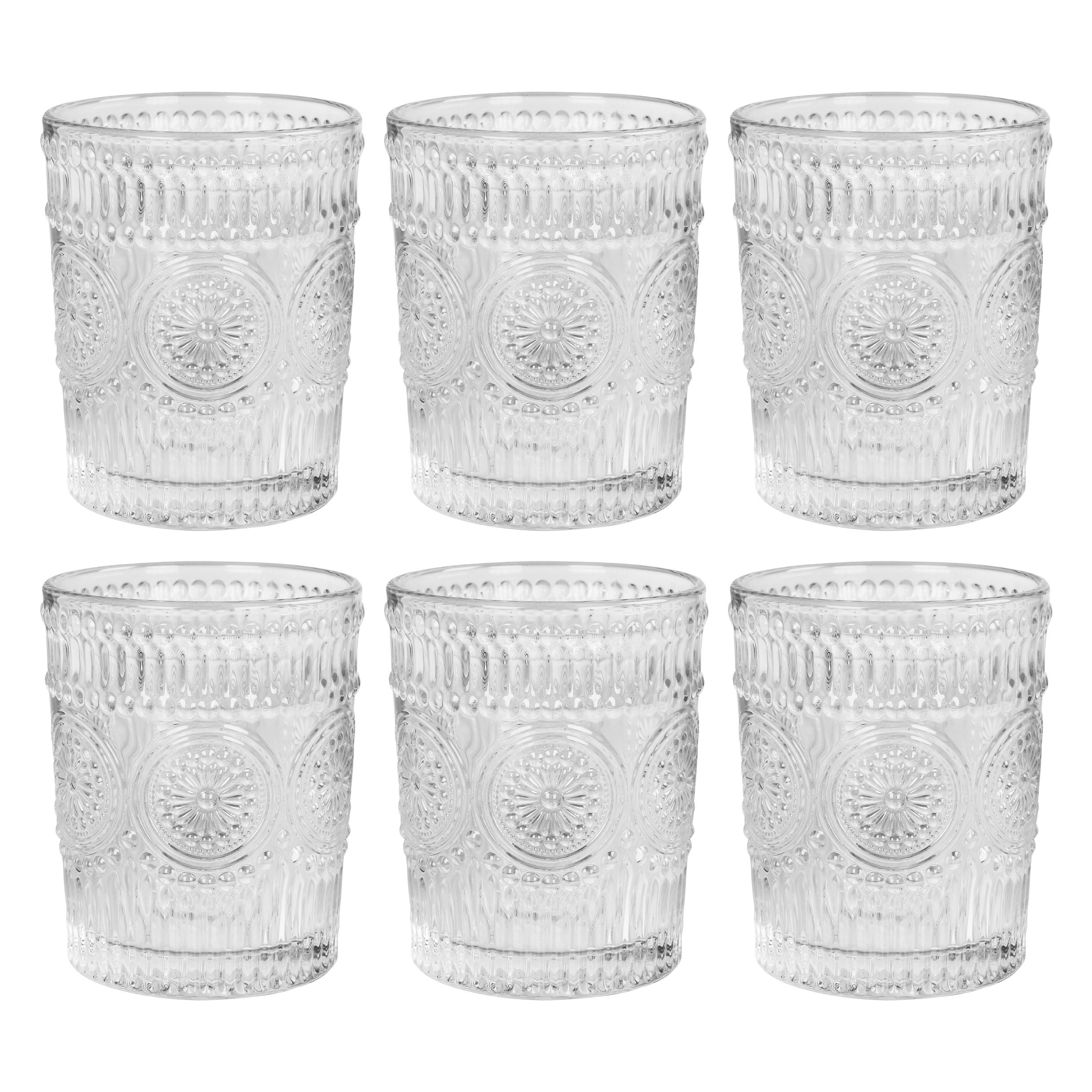 Krumble Vintage Waterglazen – Set van 6 Transparant