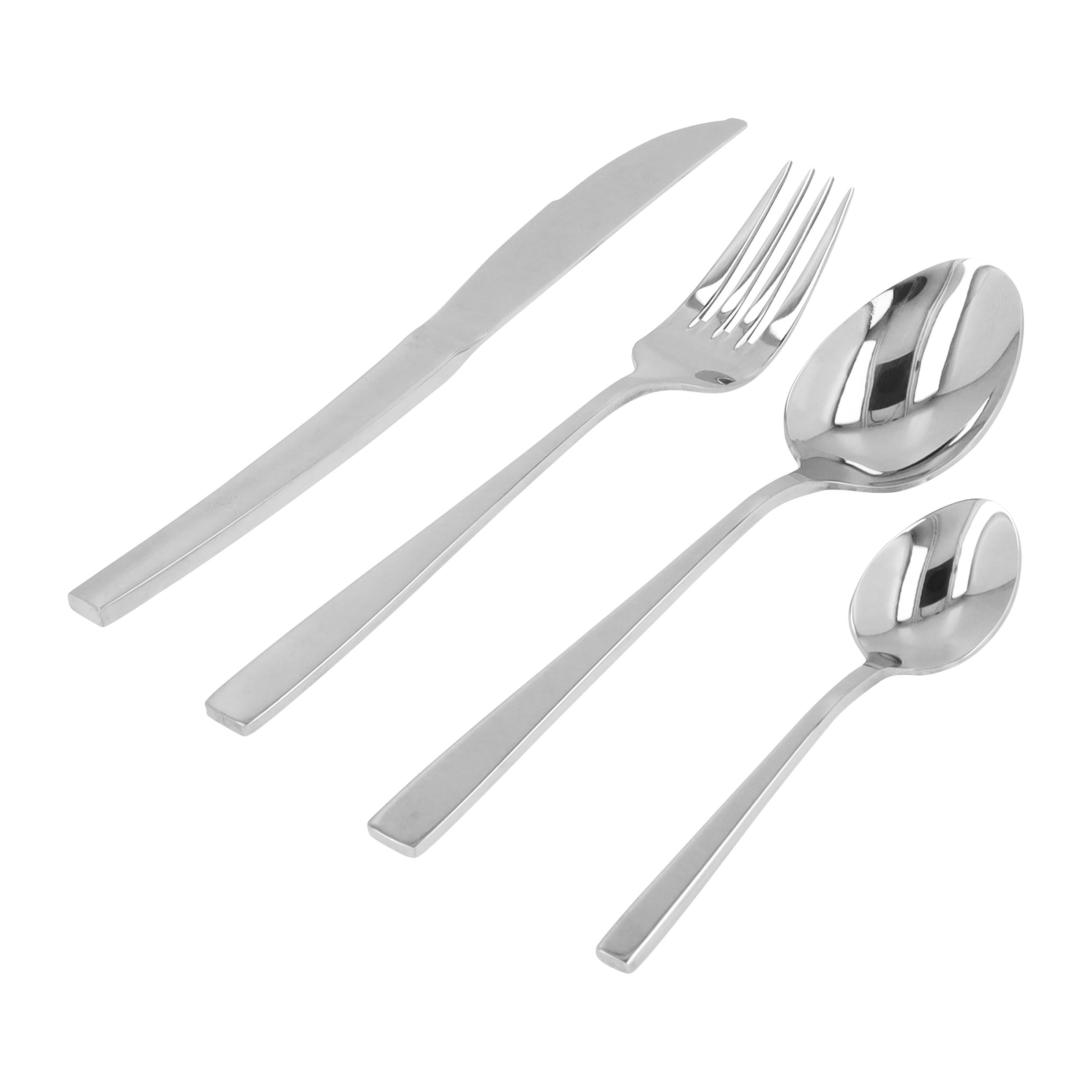 Krumble Zilverkleurige bestekset – Elegante set voor vier personen