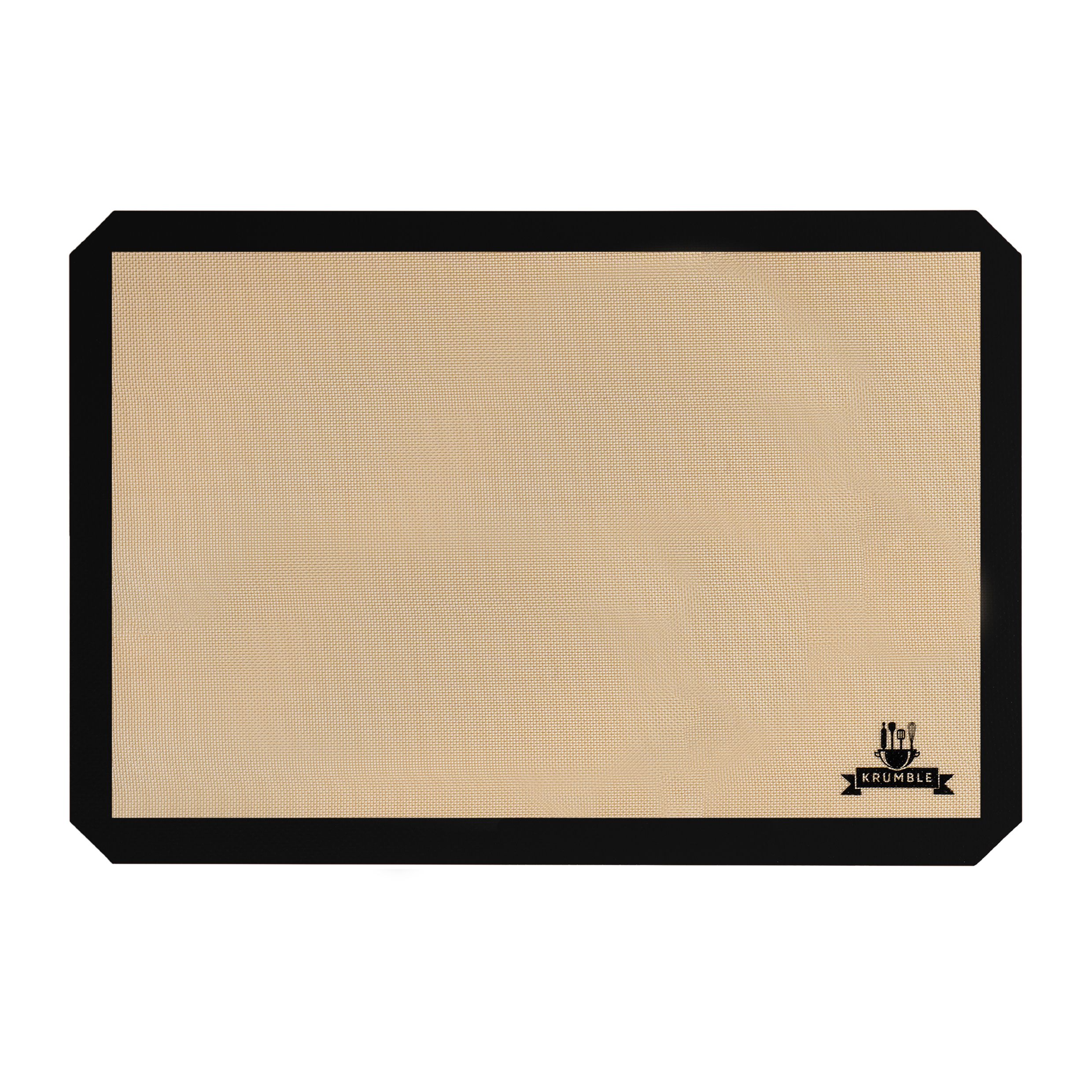 Krumble zwarte siliconen bakmat 40×60 cm – herbruikbaar, antikleef & hittebestendig