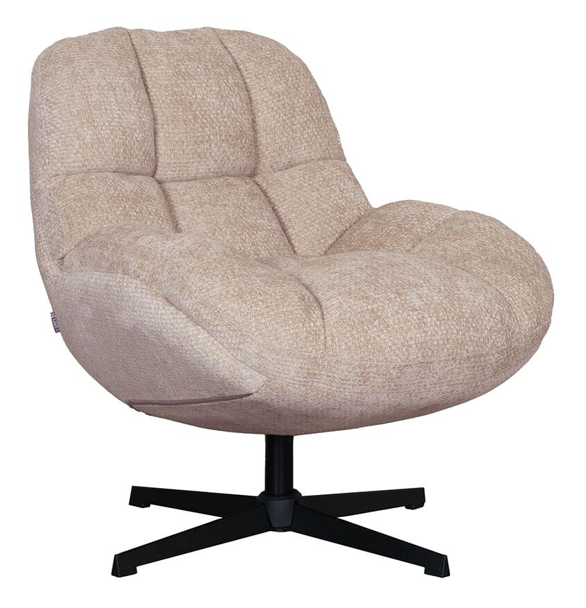 LABEL51 Draaifauteuil Huxley Elite – Moderne draaiende fauteuil in warme Clay