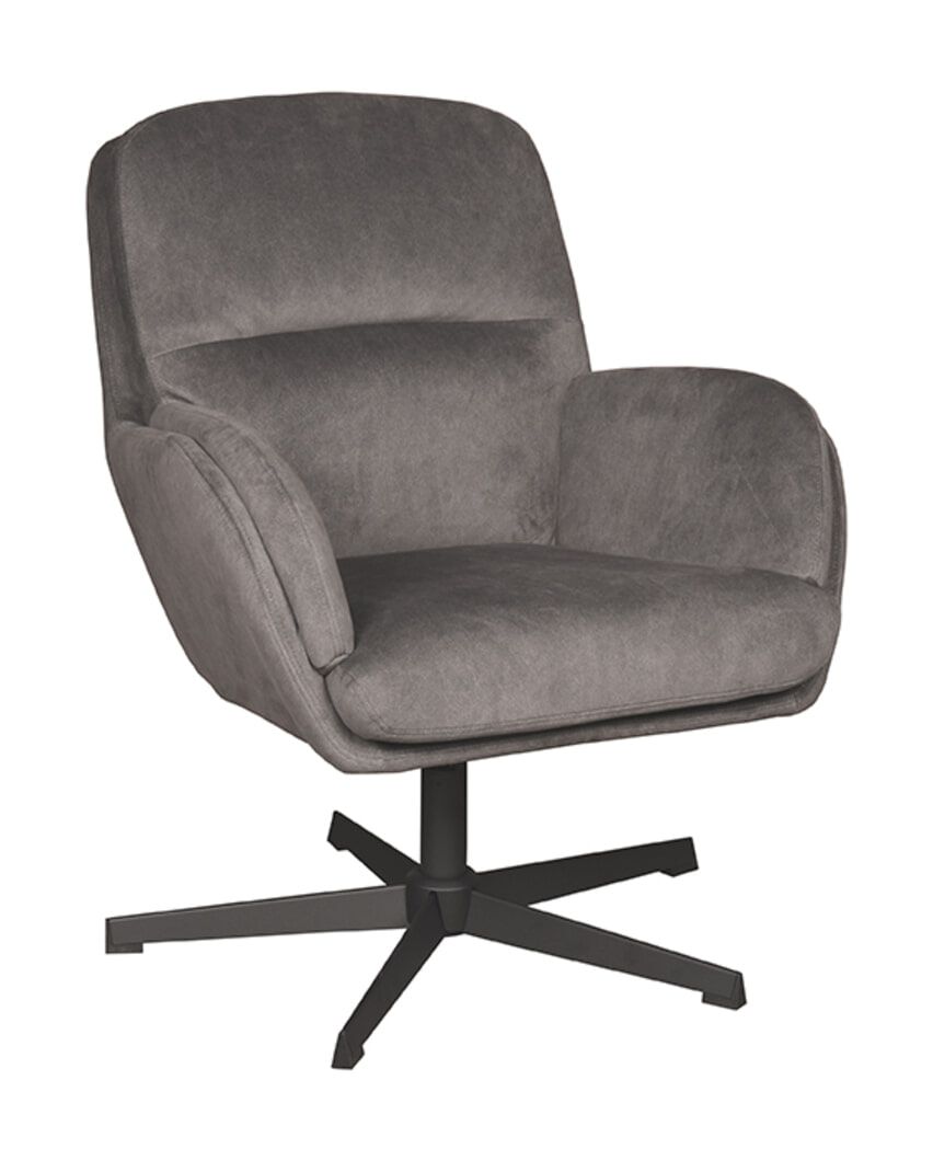 LABEL51 Draaifauteuil Moss – Antraciet: Comfort, Design en Flexibiliteit